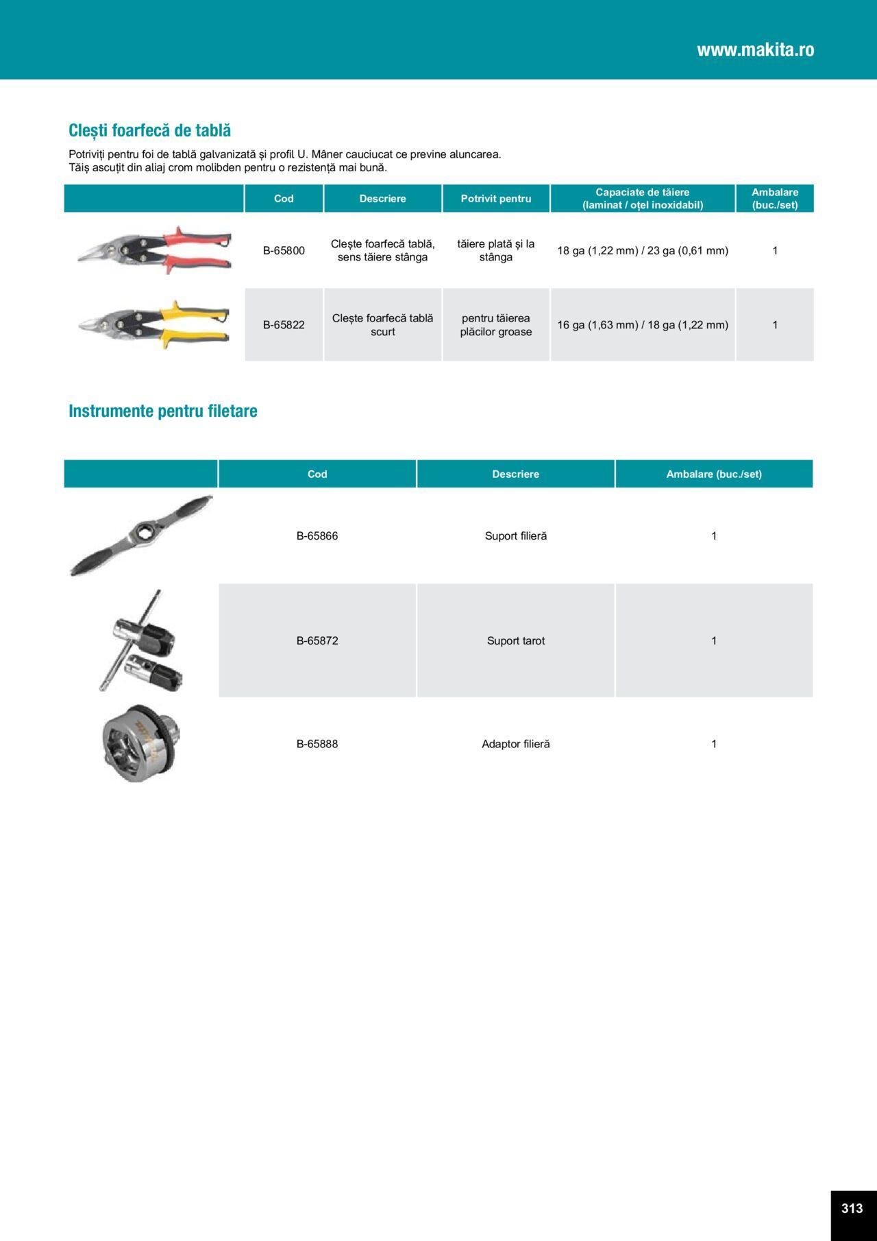 makita - Makita catalog - Accesorii de luni 25.03.2024 - page: 313