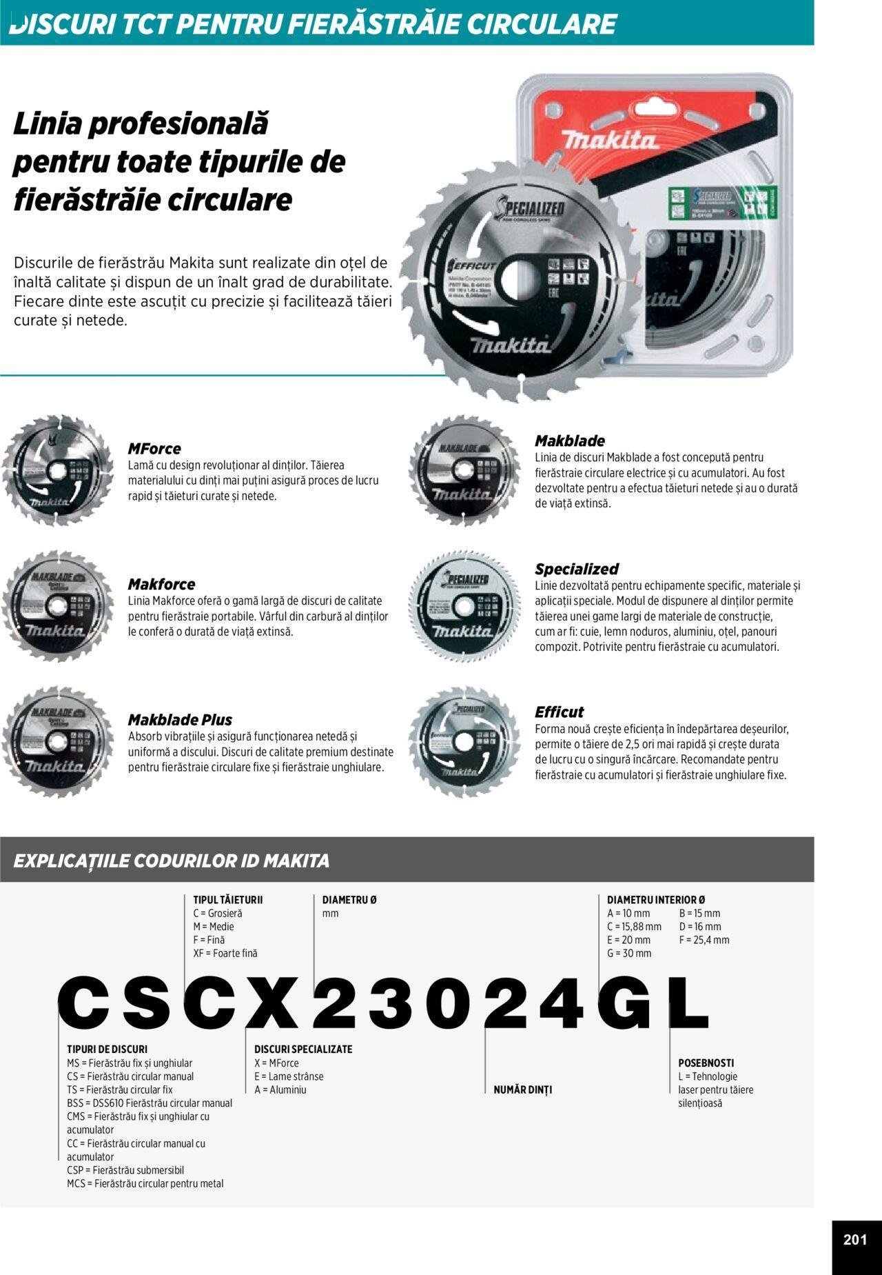 makita - Makita catalog - Accesorii de luni 25.03.2024 - page: 201