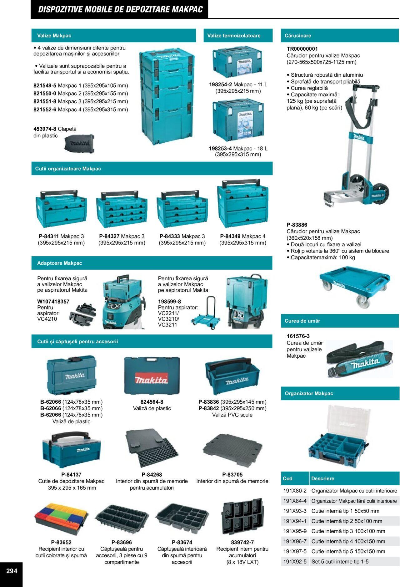 makita - Makita catalog - Accesorii de luni 25.03.2024 - page: 294