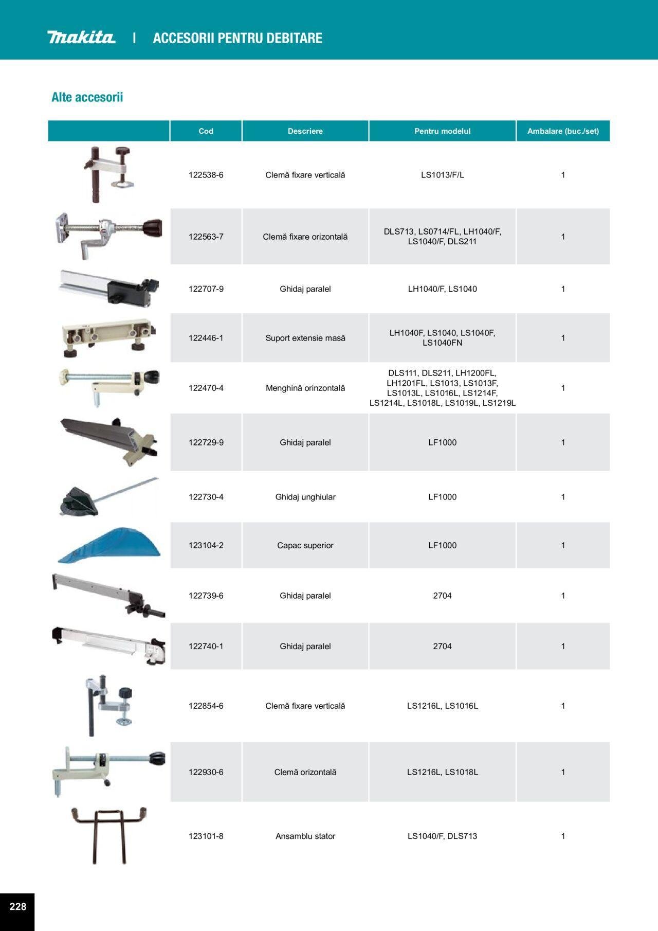 makita - Makita catalog - Accesorii de luni 25.03.2024 - page: 228