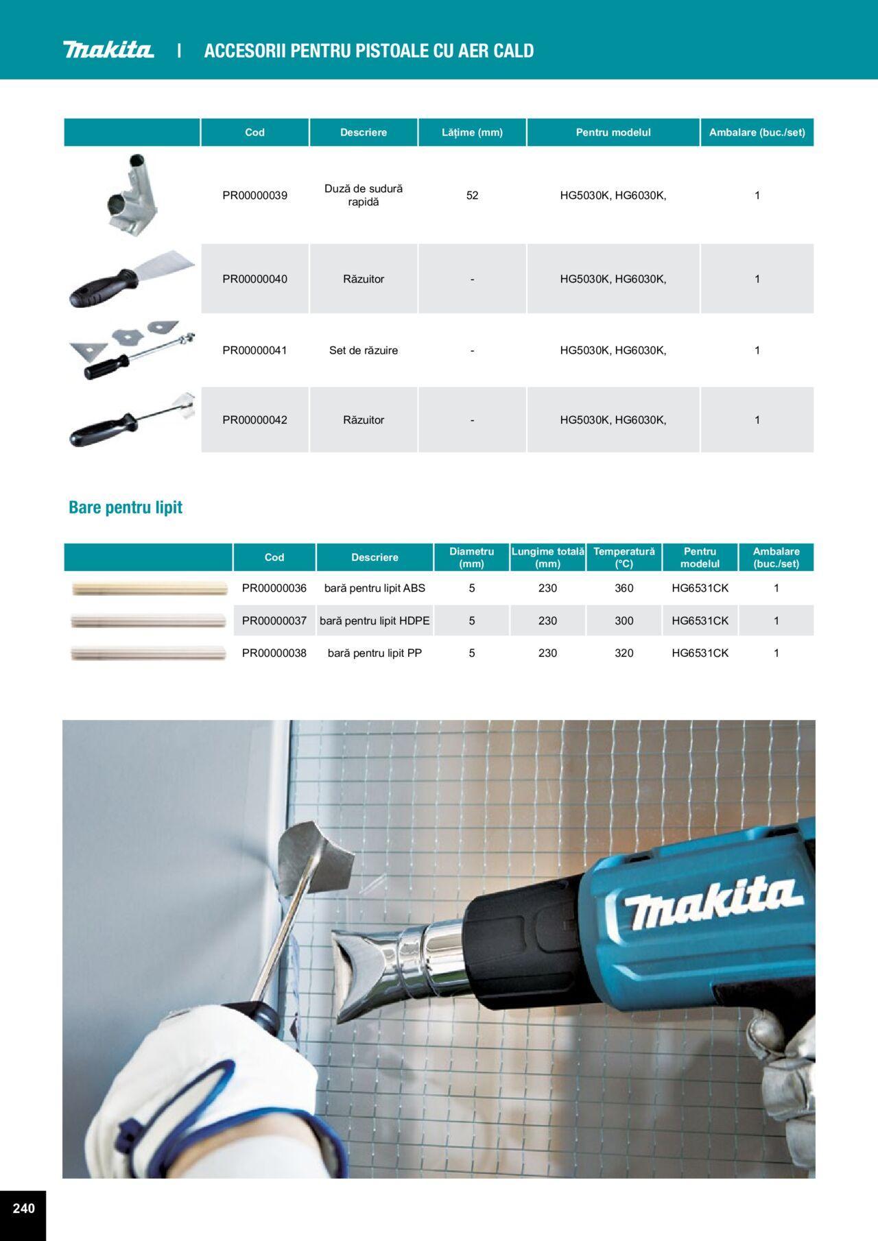 makita - Makita catalog - Accesorii de luni 25.03.2024 - page: 240