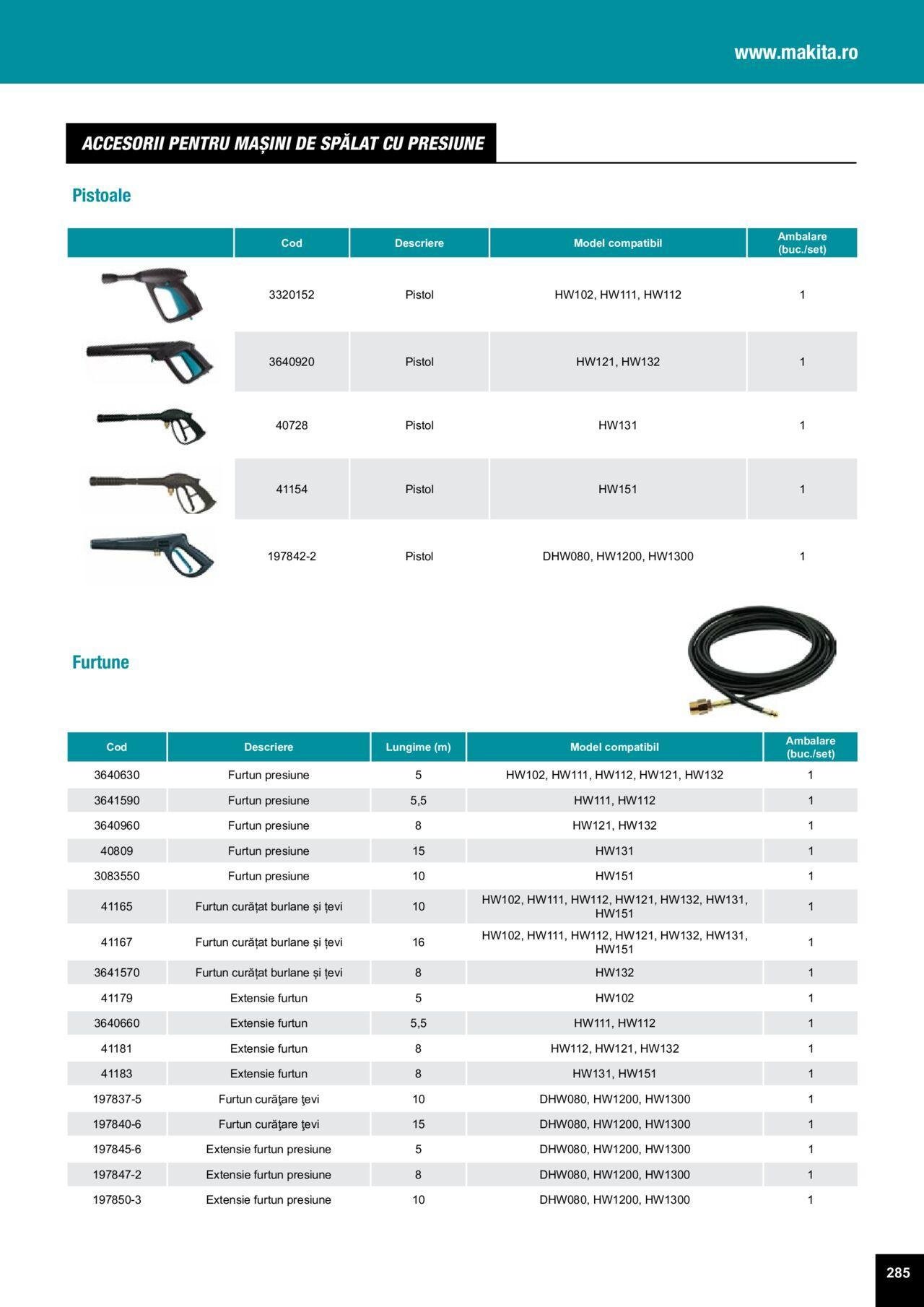 makita - Makita catalog - Accesorii de luni 25.03.2024 - page: 285