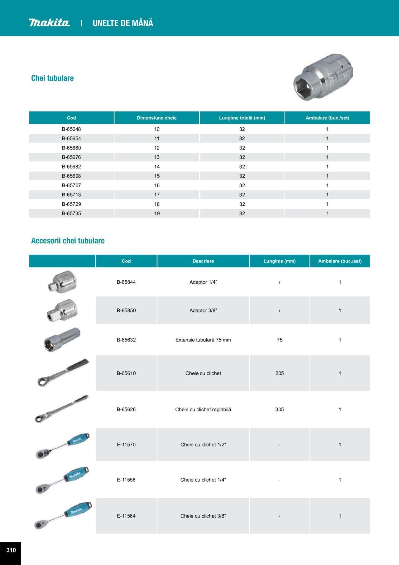 makita - Makita catalog - Accesorii de luni 25.03.2024 - page: 310