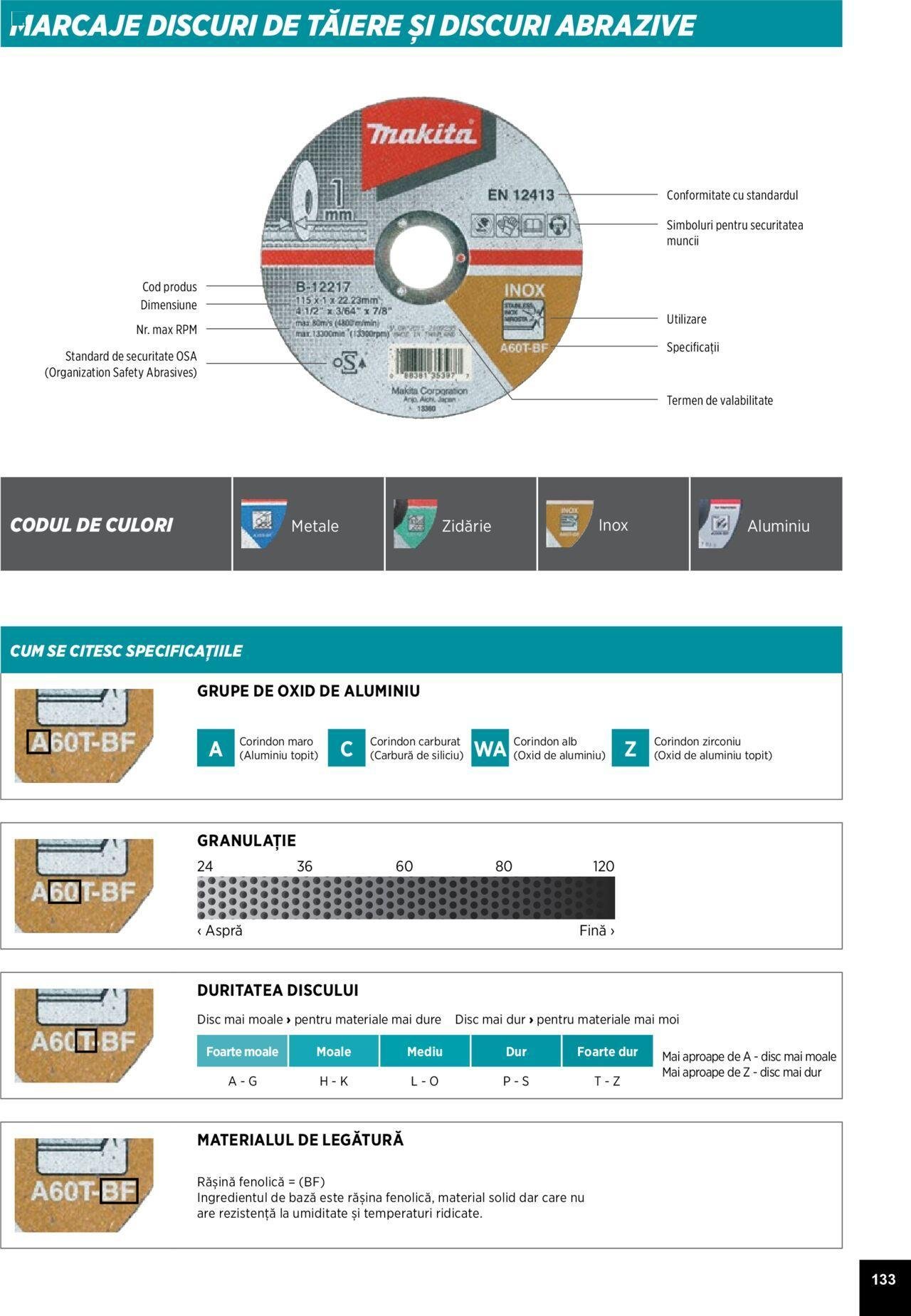 makita - Makita catalog - Accesorii de luni 25.03.2024 - page: 133