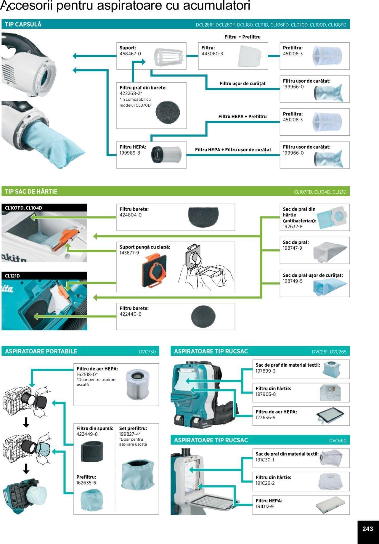 makita - Makita catalog - Accesorii de luni 25.03.2024 - page: 243