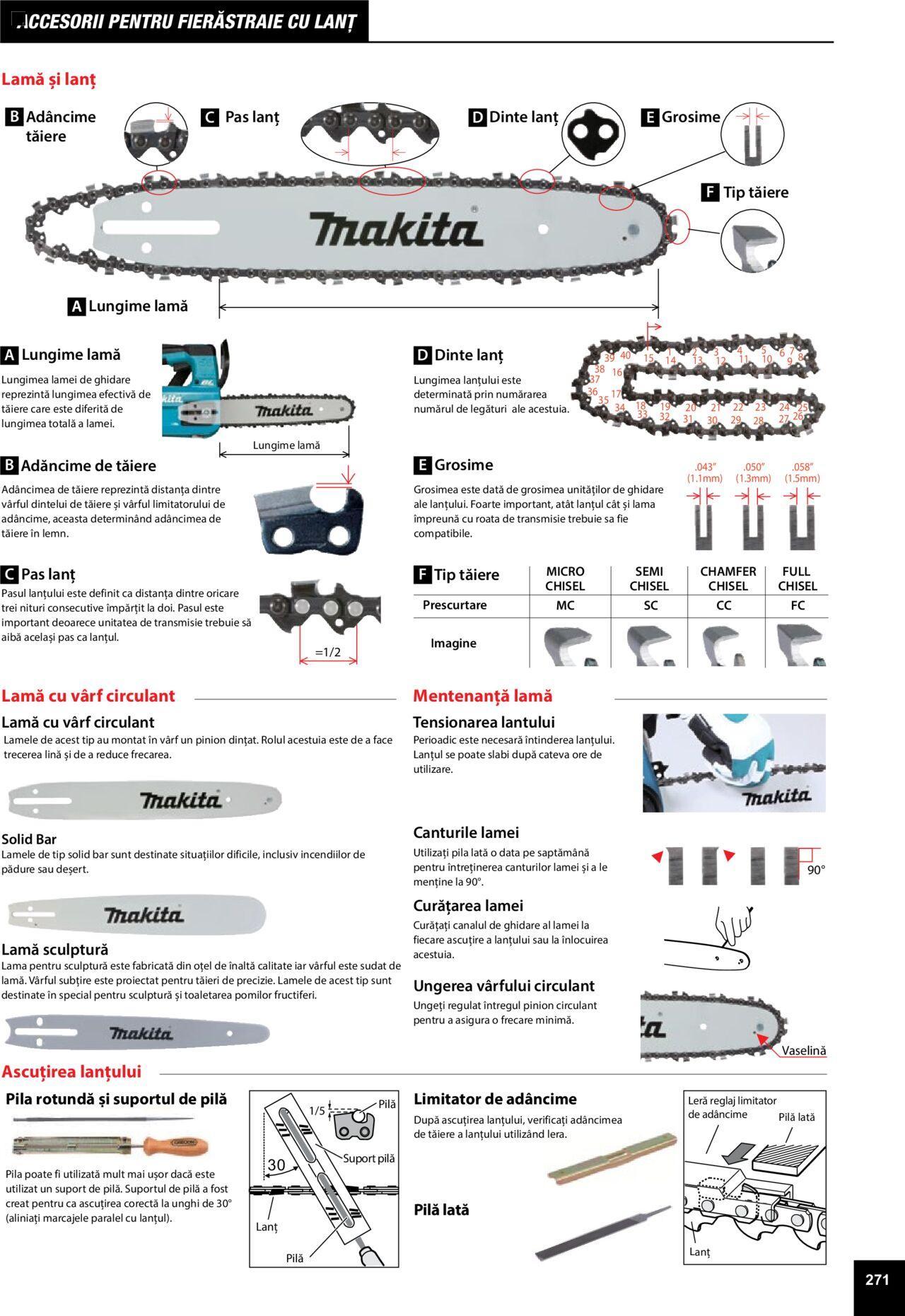 makita - Makita catalog - Accesorii de luni 25.03.2024 - page: 271