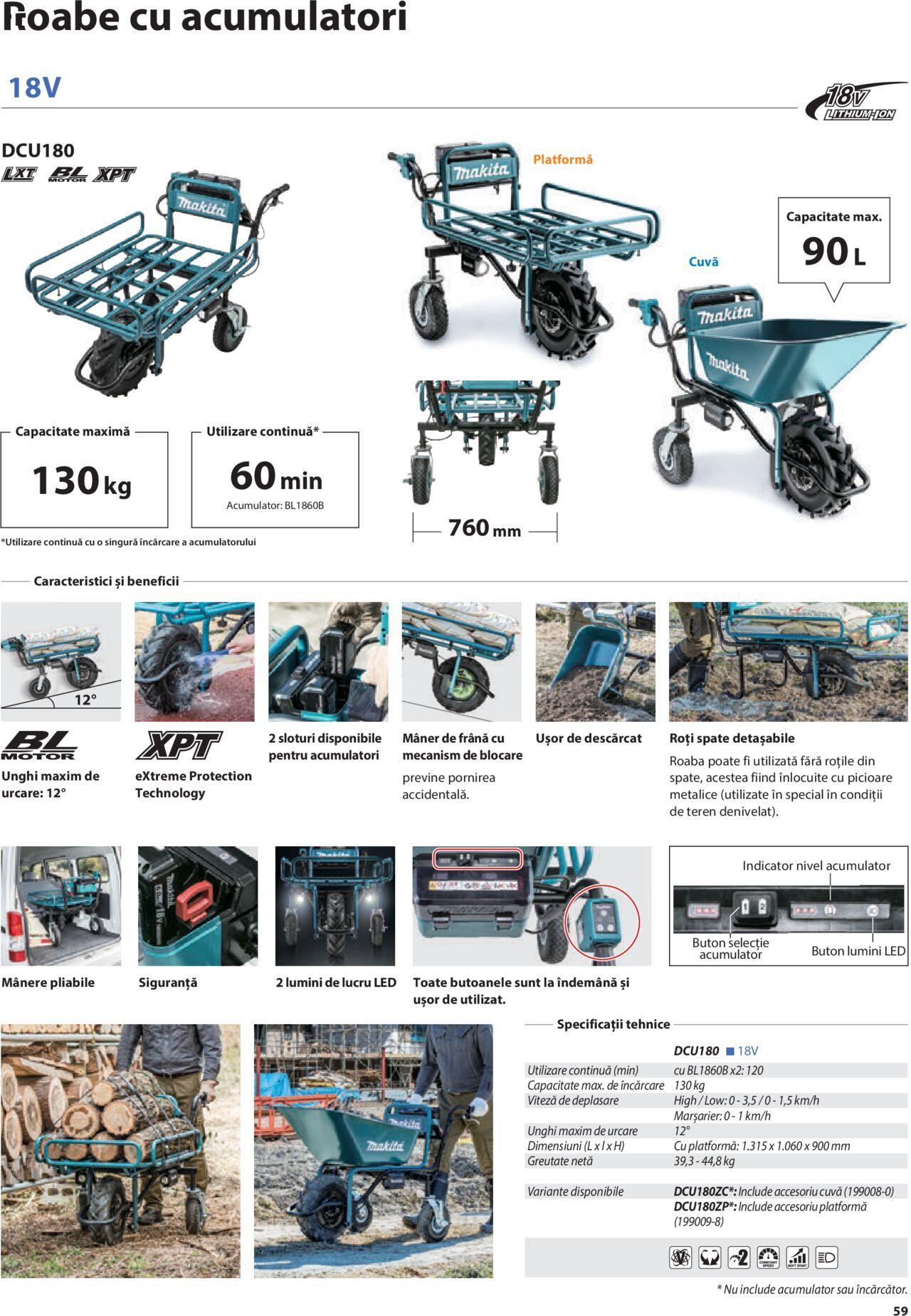 makita - Makita catalog - Mașini de Grădină de joi 01.02.2024 - page: 59