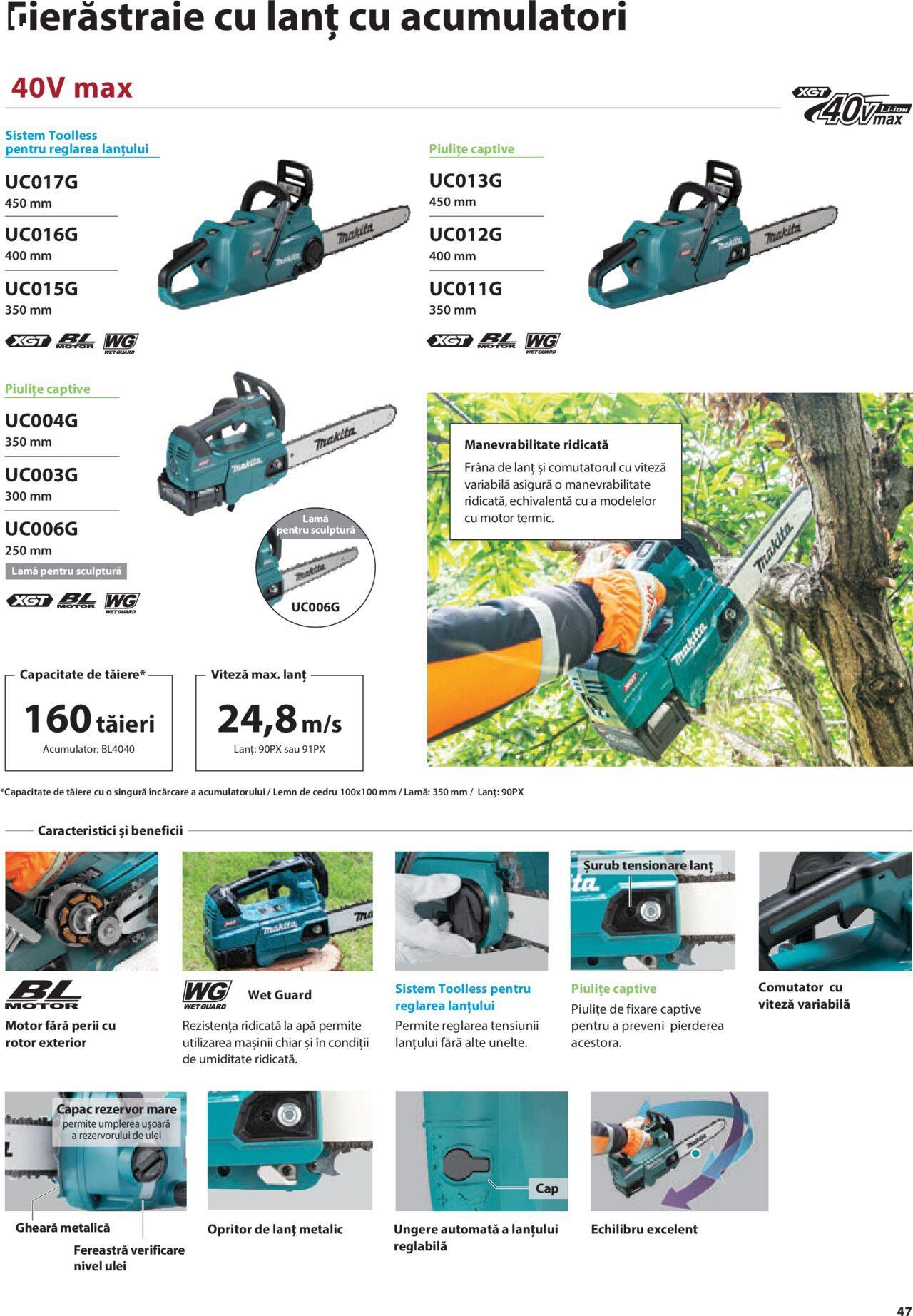 makita - Makita catalog - Mașini de Grădină de joi 01.02.2024 - page: 47