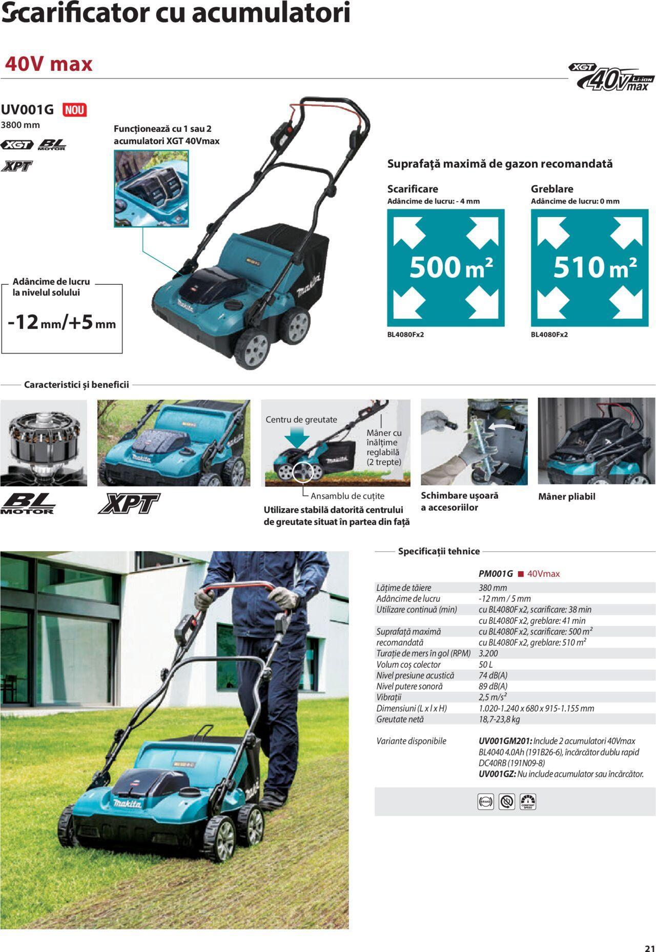 makita - Makita catalog - Mașini de Grădină de joi 01.02.2024 - page: 21