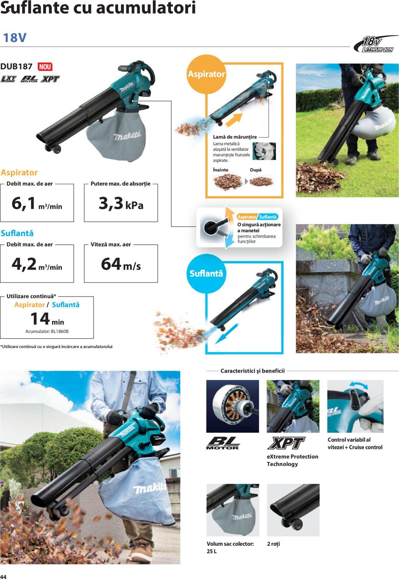 makita - Makita catalog - Mașini de Grădină de joi 01.02.2024 - page: 44