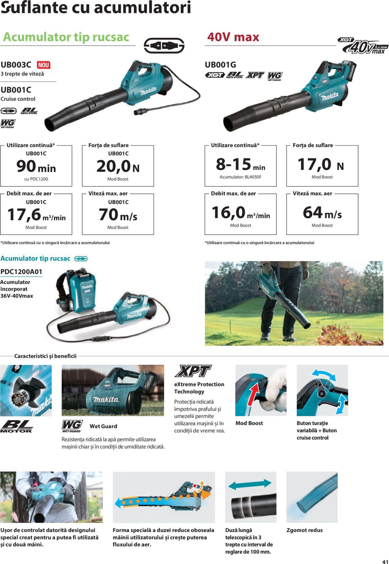 makita - Makita catalog - Mașini de Grădină de joi 01.02.2024 - page: 41