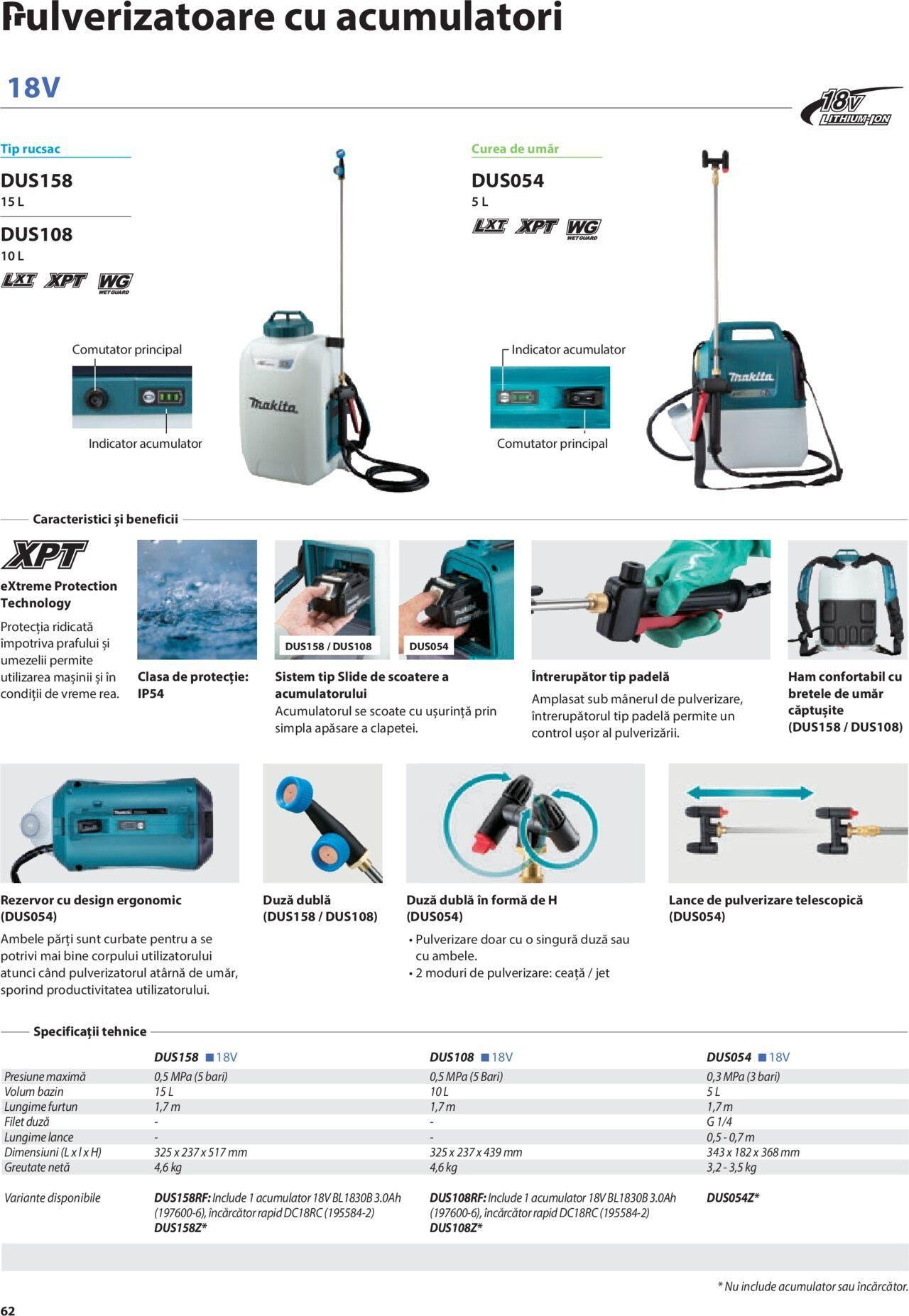 makita - Makita catalog - Mașini de Grădină de joi 01.02.2024 - page: 62