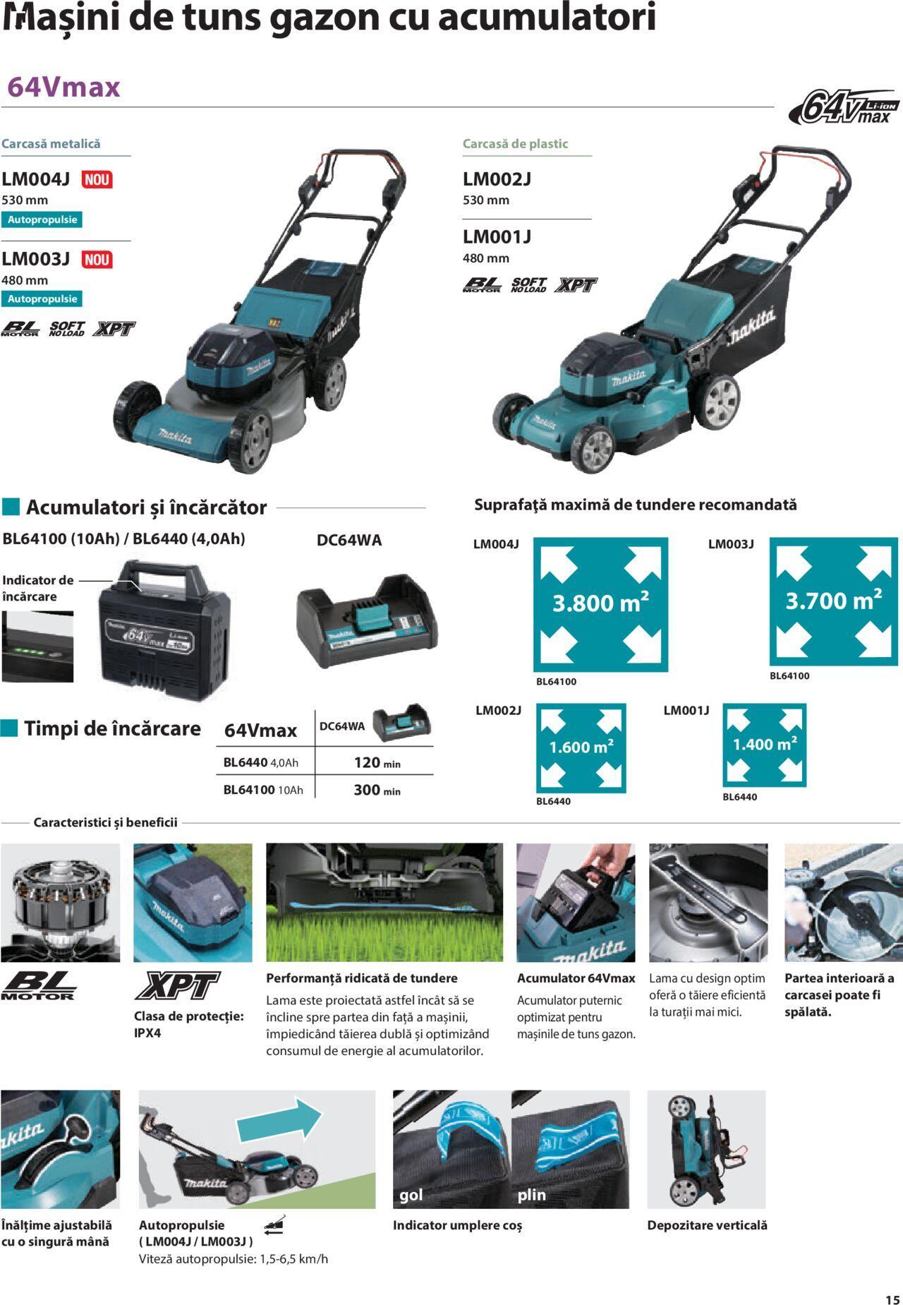 makita - Makita catalog - Mașini de Grădină de joi 01.02.2024 - page: 15