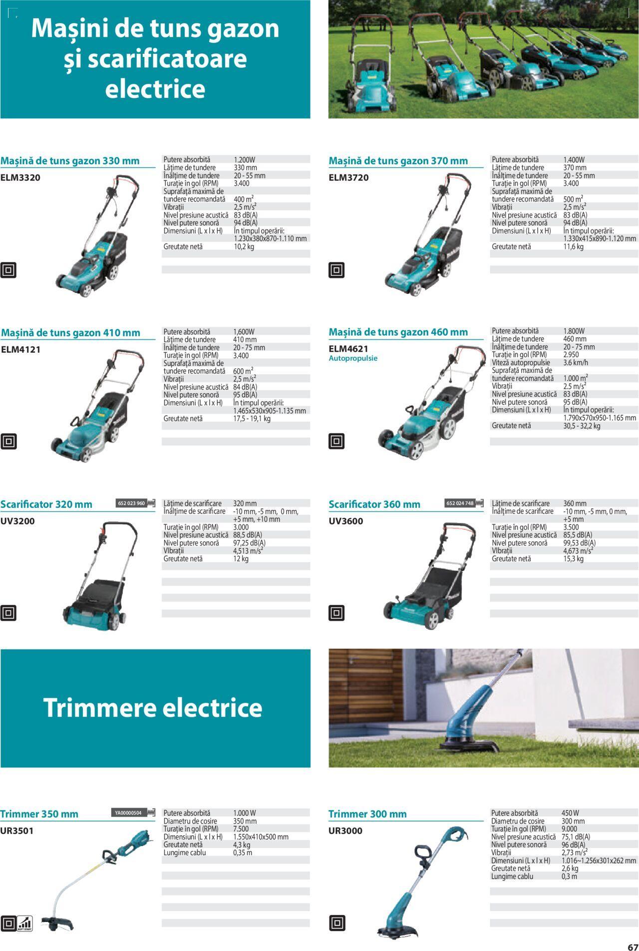 makita - Makita catalog - Mașini de Grădină de joi 01.02.2024 - page: 67