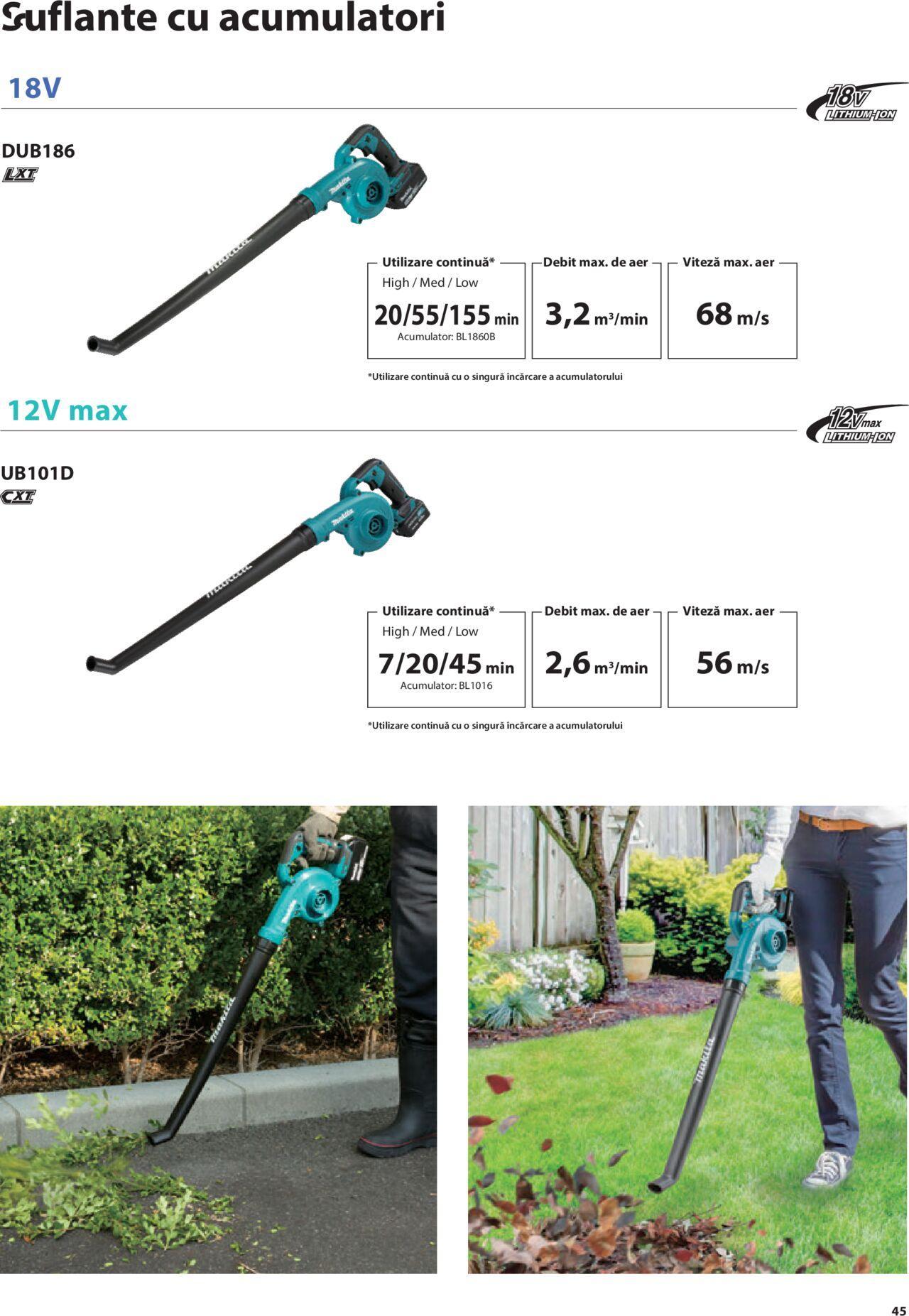 makita - Makita catalog - Mașini de Grădină de joi 01.02.2024 - page: 45