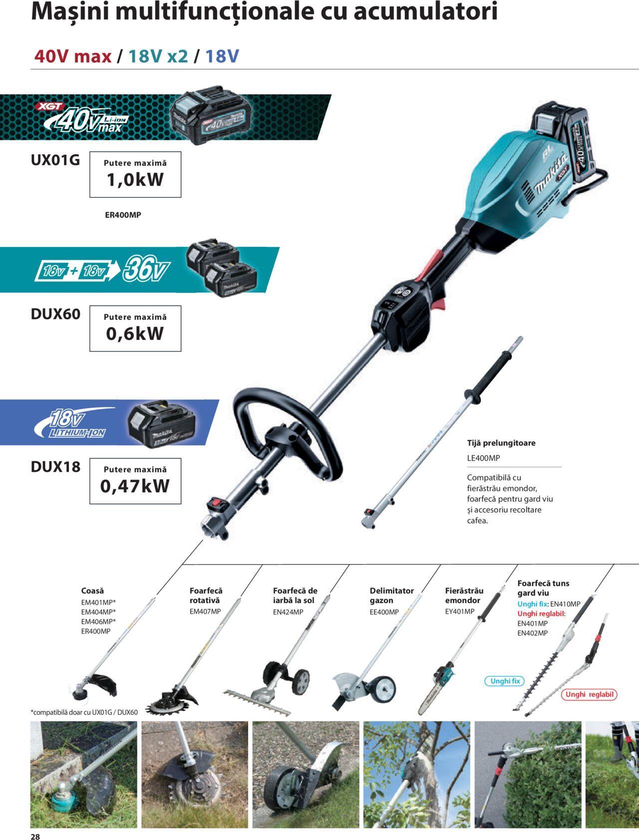 makita - Makita catalog - Mașini de Grădină de joi 01.02.2024 - page: 28