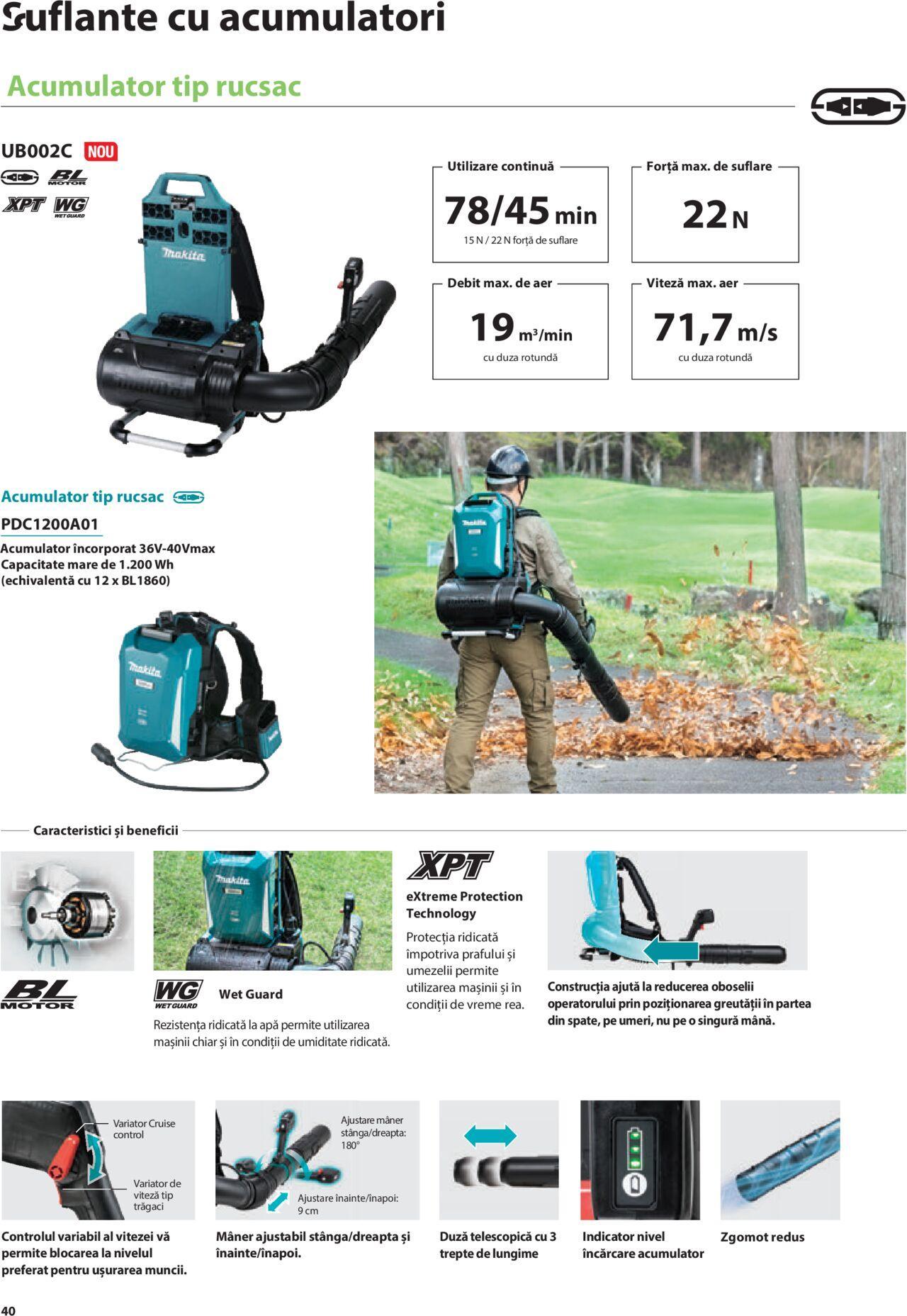 makita - Makita catalog - Mașini de Grădină de joi 01.02.2024 - page: 40