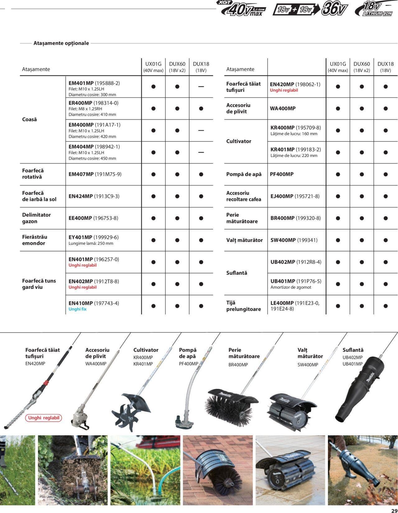 makita - Makita catalog - Mașini de Grădină de joi 01.02.2024 - page: 29