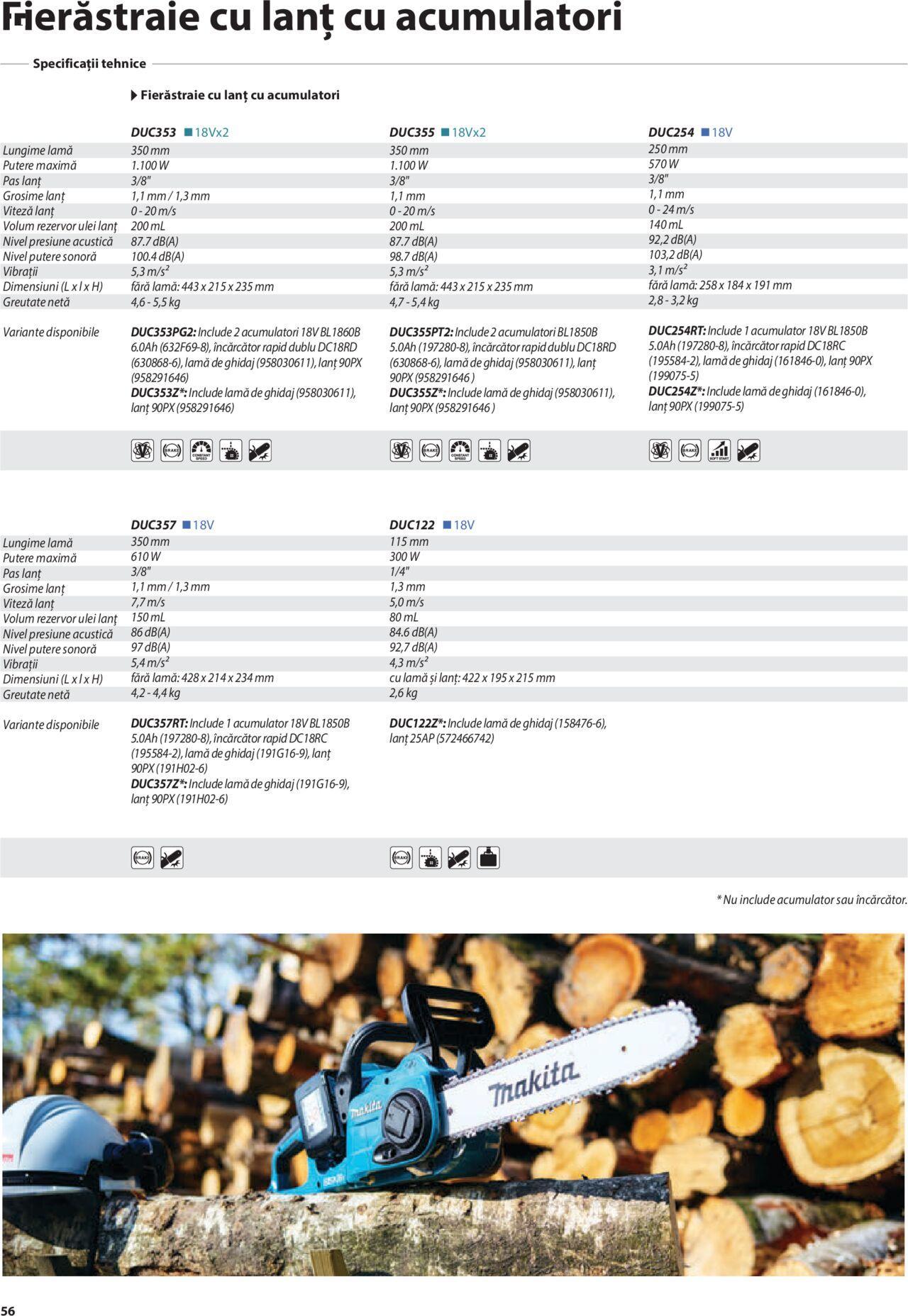 makita - Makita catalog - Mașini de Grădină de joi 01.02.2024 - page: 56