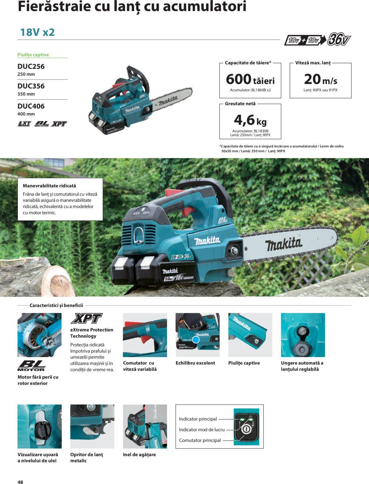 makita - Makita catalog - Mașini de Grădină de joi 01.02.2024 - page: 48