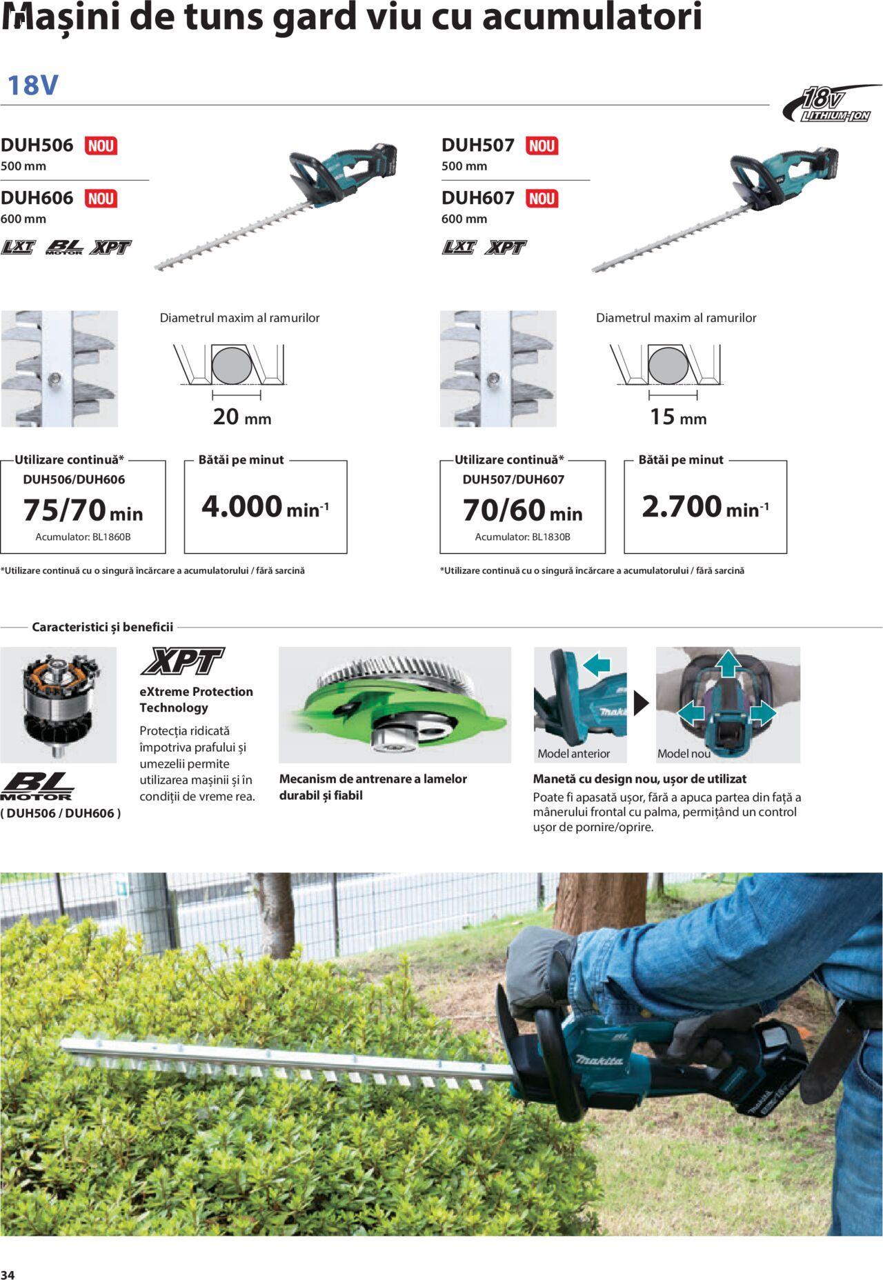 makita - Makita catalog - Mașini de Grădină de joi 01.02.2024 - page: 34