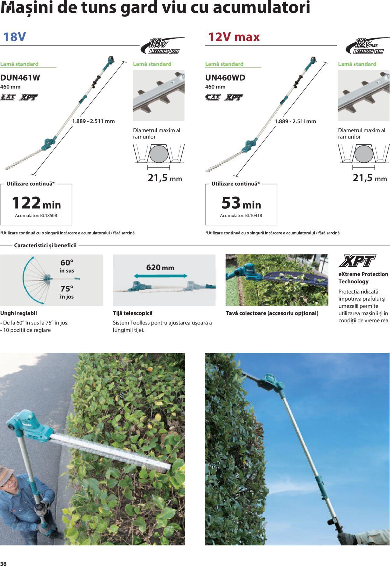 makita - Makita catalog - Mașini de Grădină de joi 01.02.2024 - page: 36