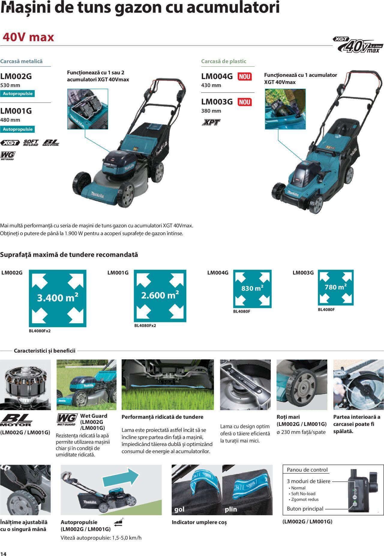 makita - Makita catalog - Mașini de Grădină de joi 01.02.2024 - page: 14