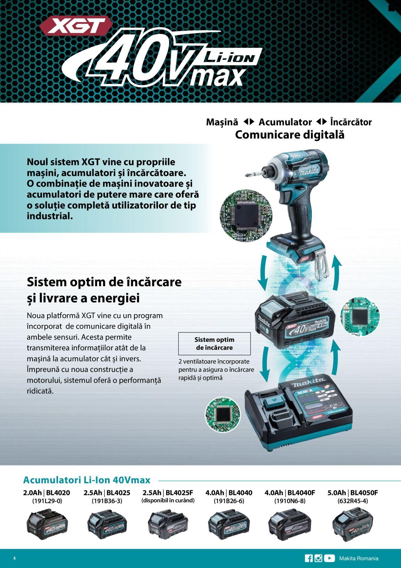 makita - Makita catalog - Mașini cu acumulatori XGT 40Vmax / 80Vmax de joi 01.02.2024 - page: 4