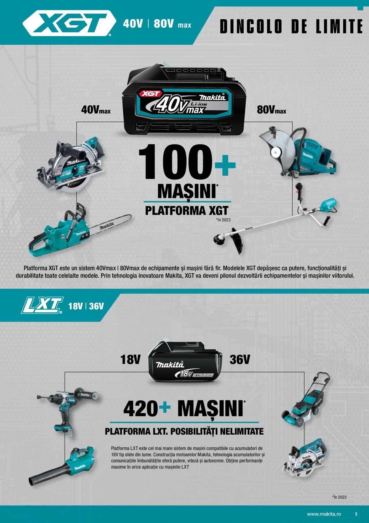 makita - Makita catalog - Mașini cu acumulatori XGT 40Vmax / 80Vmax de joi 01.02.2024 - page: 3