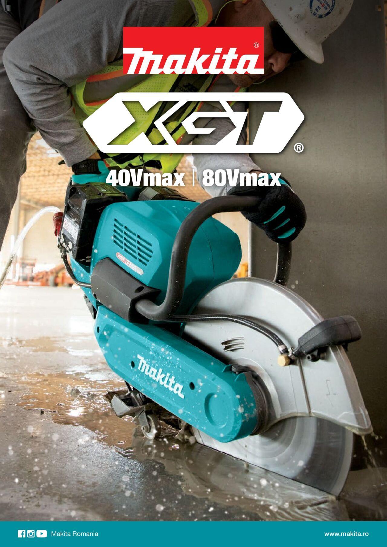 makita - Makita catalog - Mașini cu acumulatori XGT 40Vmax / 80Vmax de joi 01.02.2024