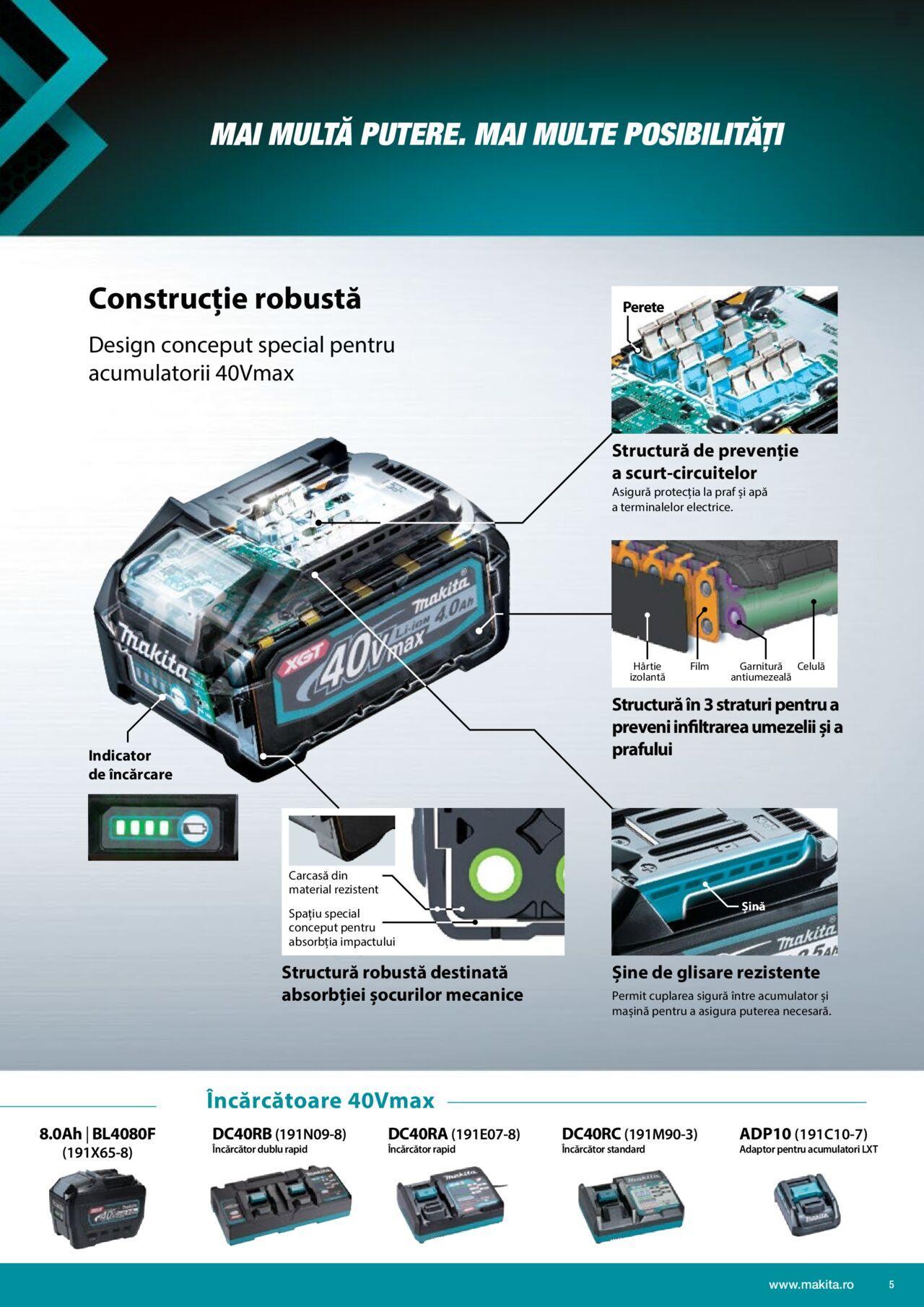 makita - Makita catalog - Mașini cu acumulatori XGT 40Vmax / 80Vmax de joi 01.02.2024 - page: 5