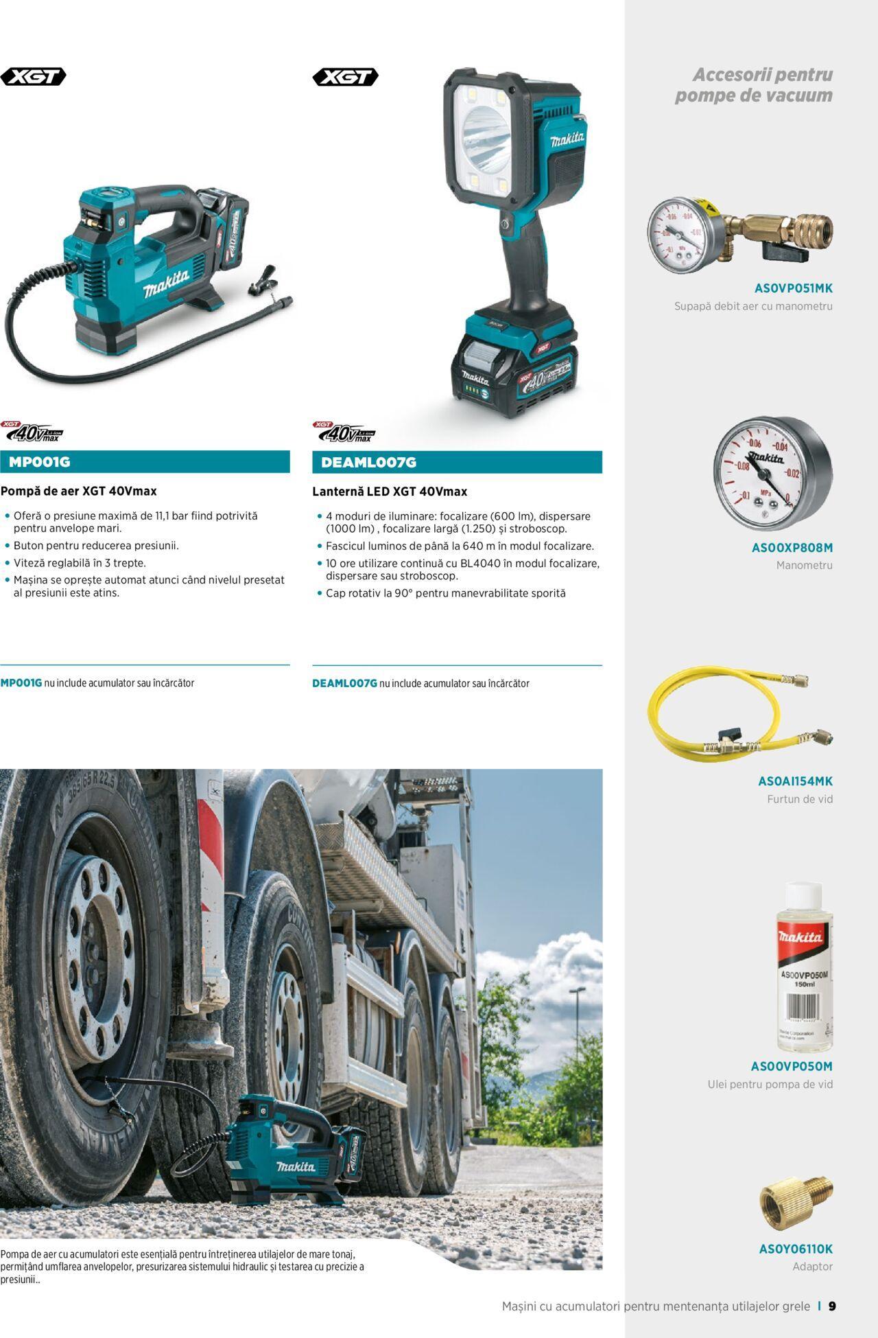 makita - Makita catalog - Broșură Mașini cu acumulatori pentru mentenanță utilaje grele de vineri 01.09.2023 - page: 9