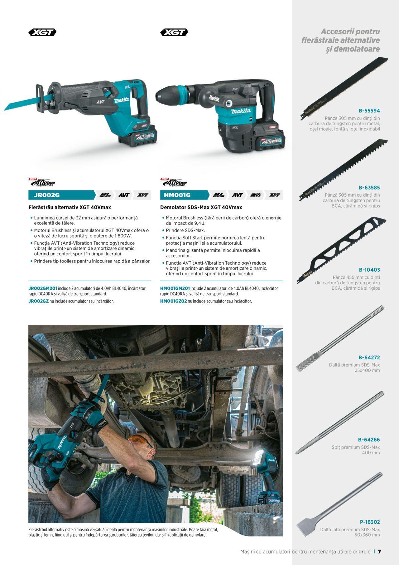 makita - Makita catalog - Broșură Mașini cu acumulatori pentru mentenanță utilaje grele de vineri 01.09.2023 - page: 7