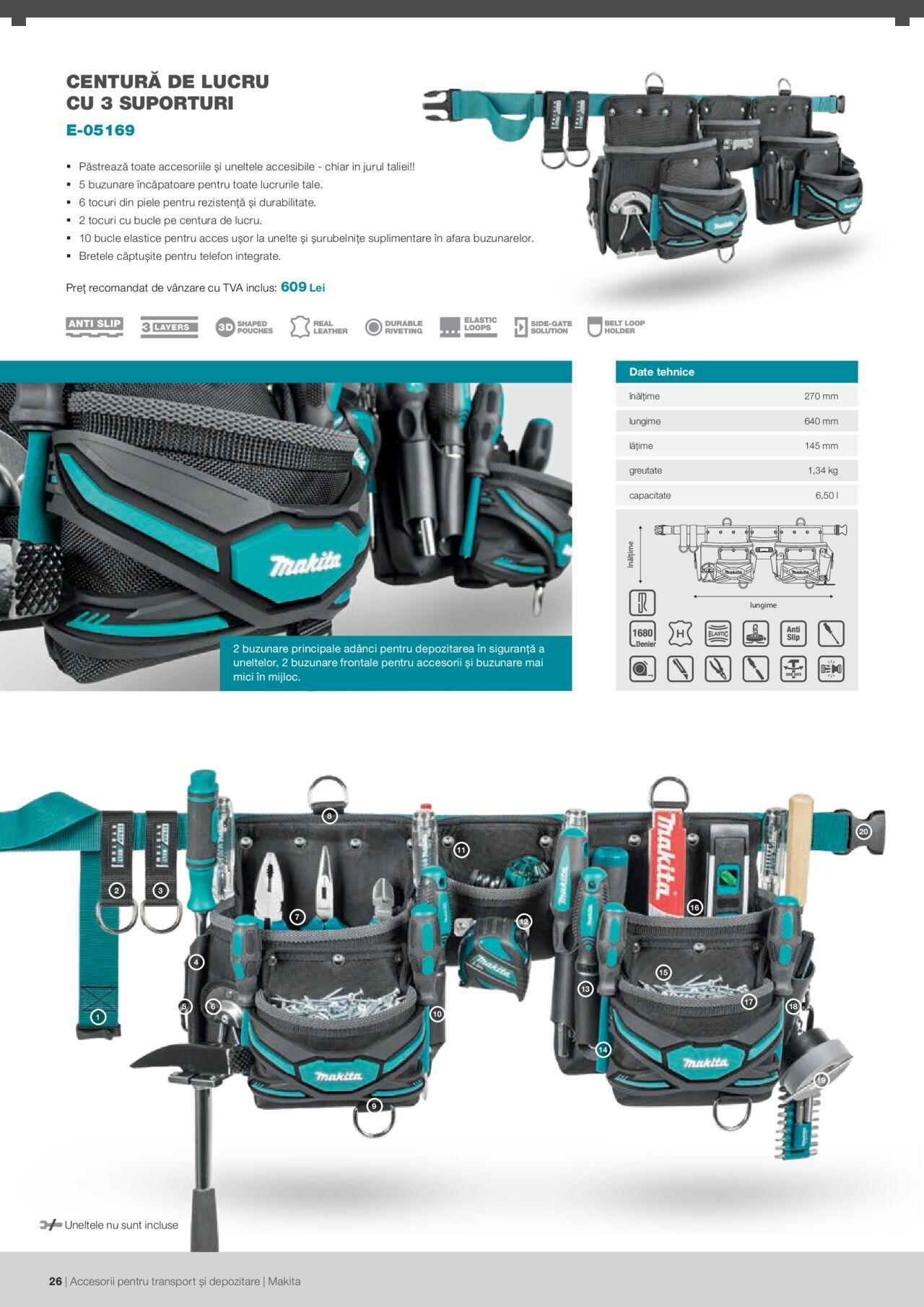 makita - Makita catalog - Accesorii pentru transport si depozitare de luni 06.09.2021 - page: 26