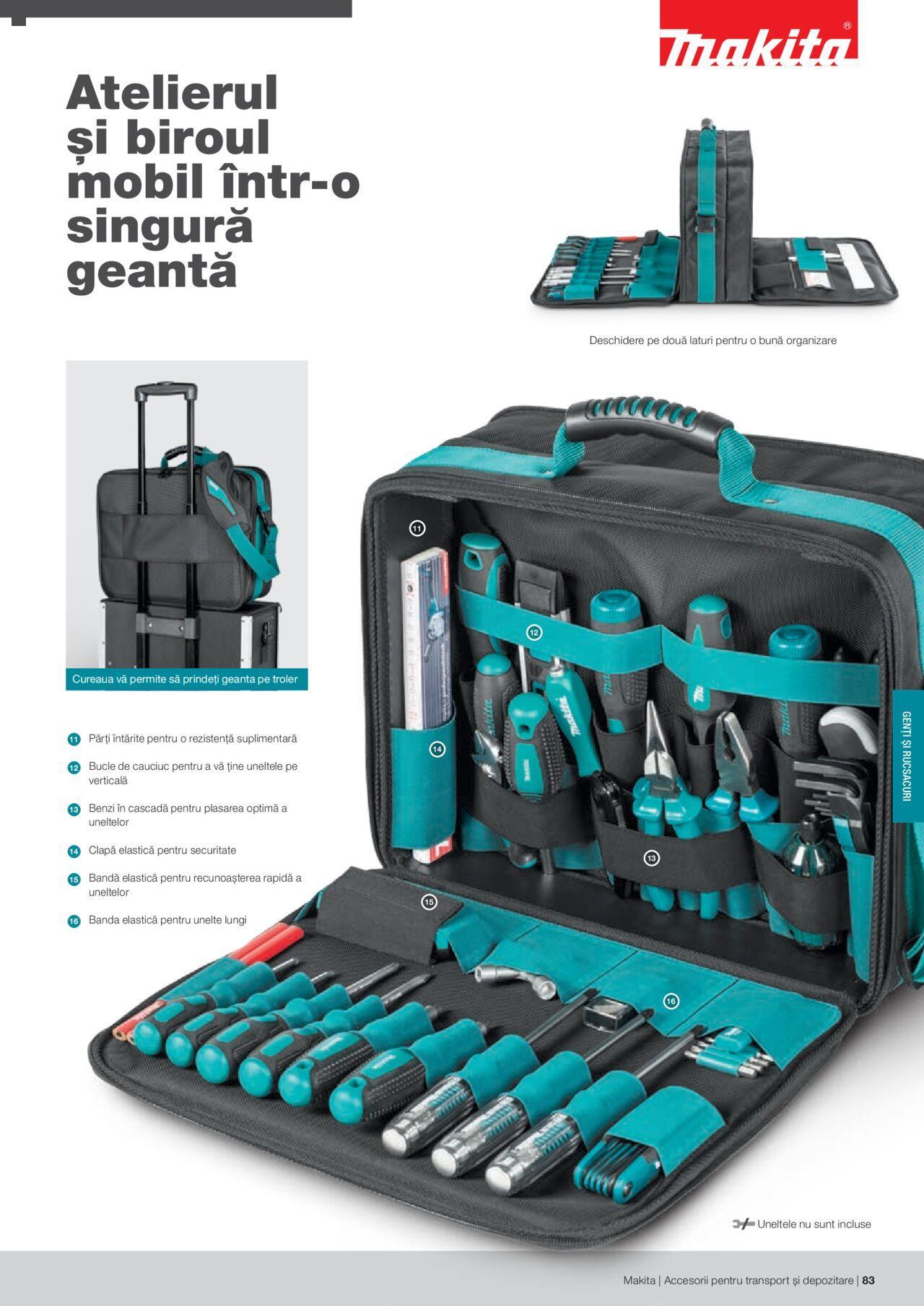 makita - Makita catalog - Accesorii pentru transport si depozitare de luni 06.09.2021 - page: 83