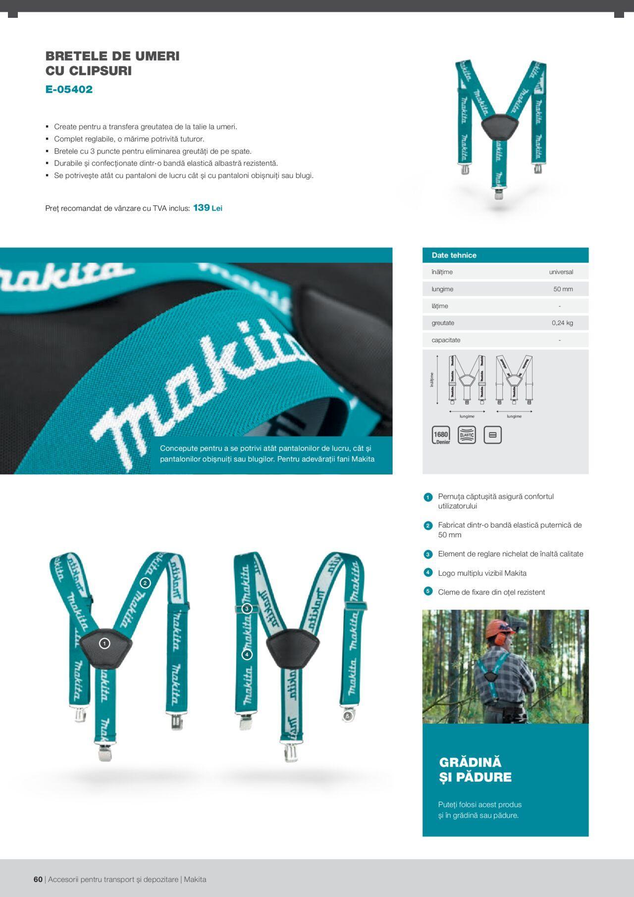 makita - Makita catalog - Accesorii pentru transport si depozitare de luni 06.09.2021 - page: 60