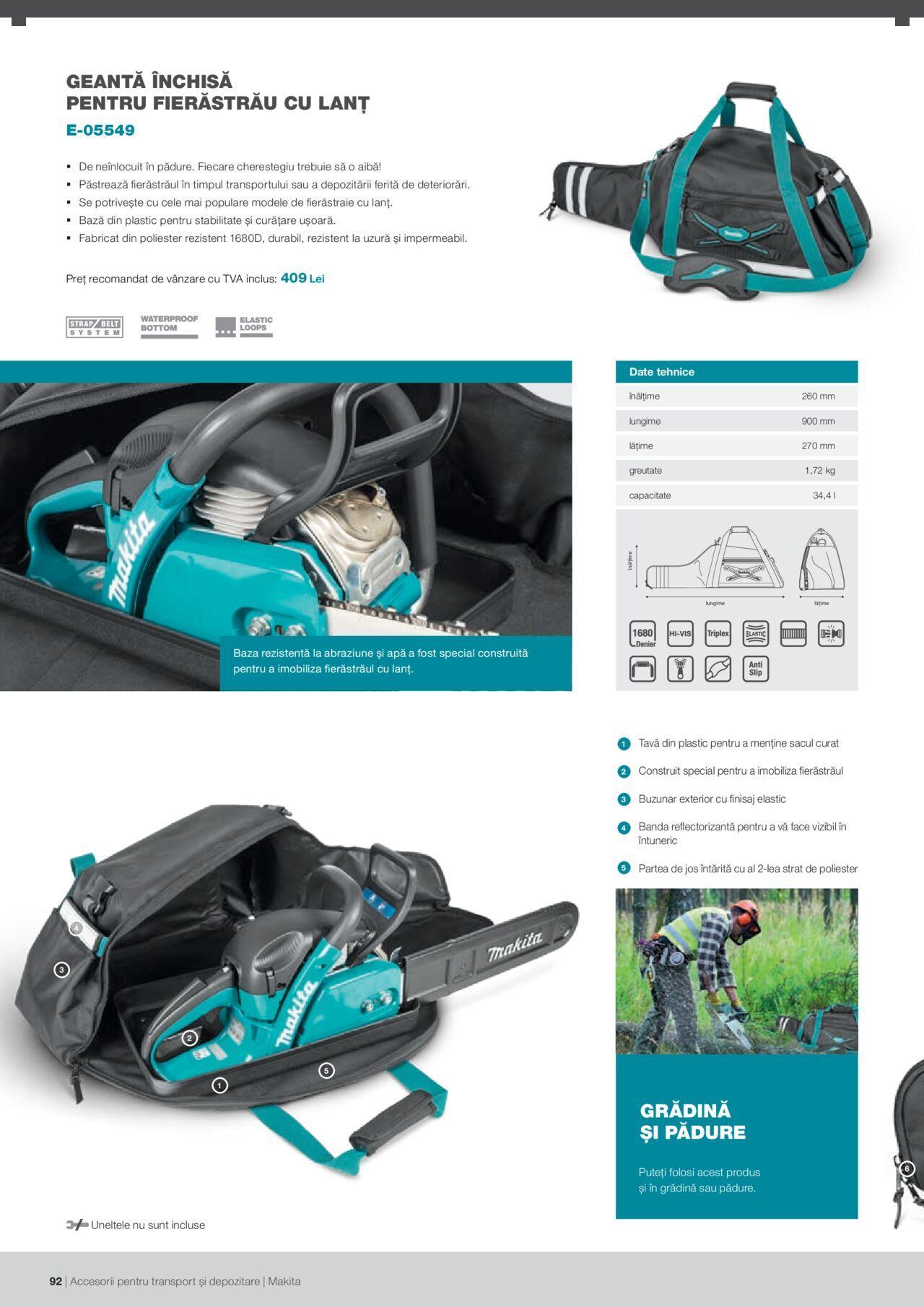 makita - Makita catalog - Accesorii pentru transport si depozitare de luni 06.09.2021 - page: 92