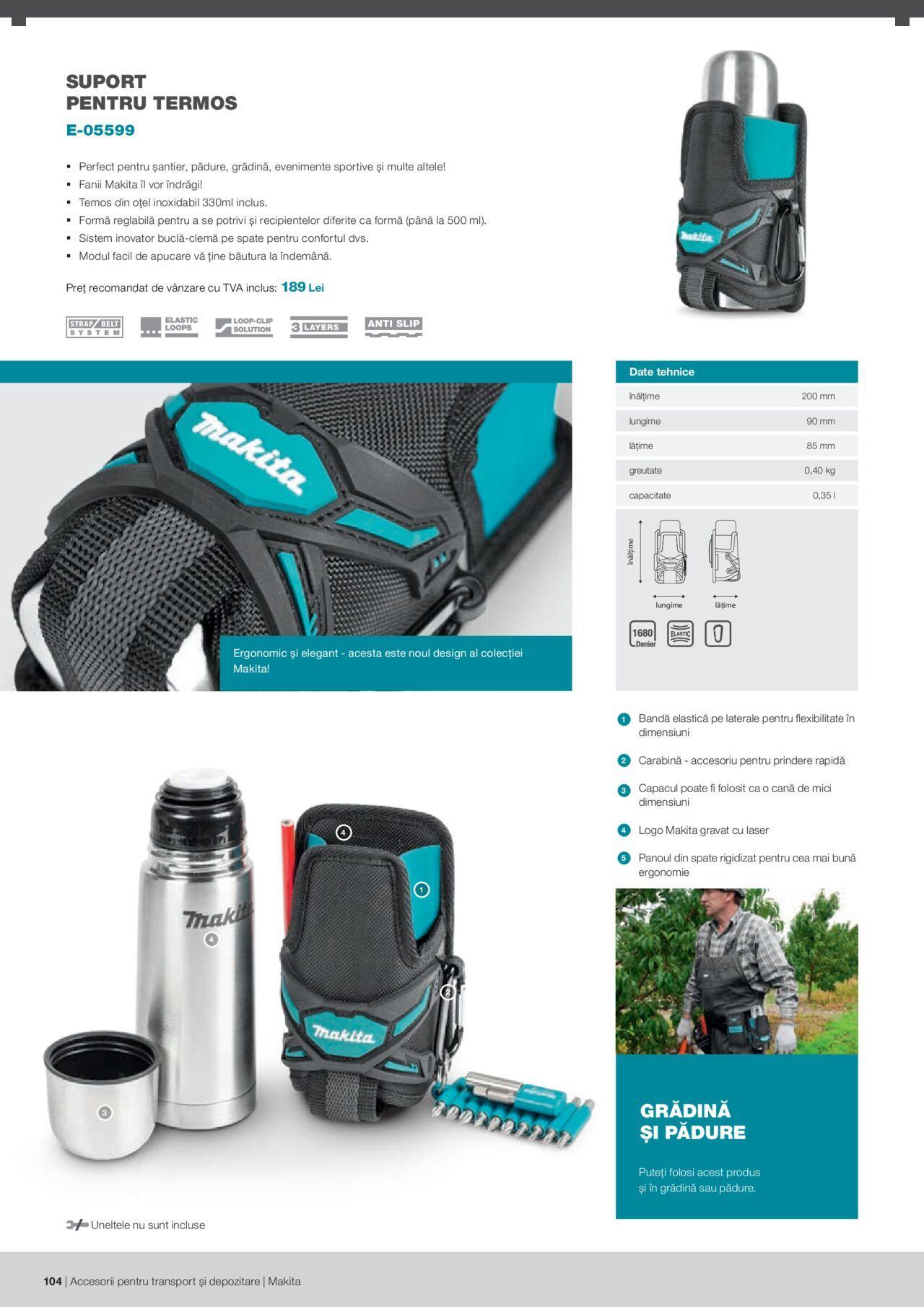 makita - Makita catalog - Accesorii pentru transport si depozitare de luni 06.09.2021 - page: 104