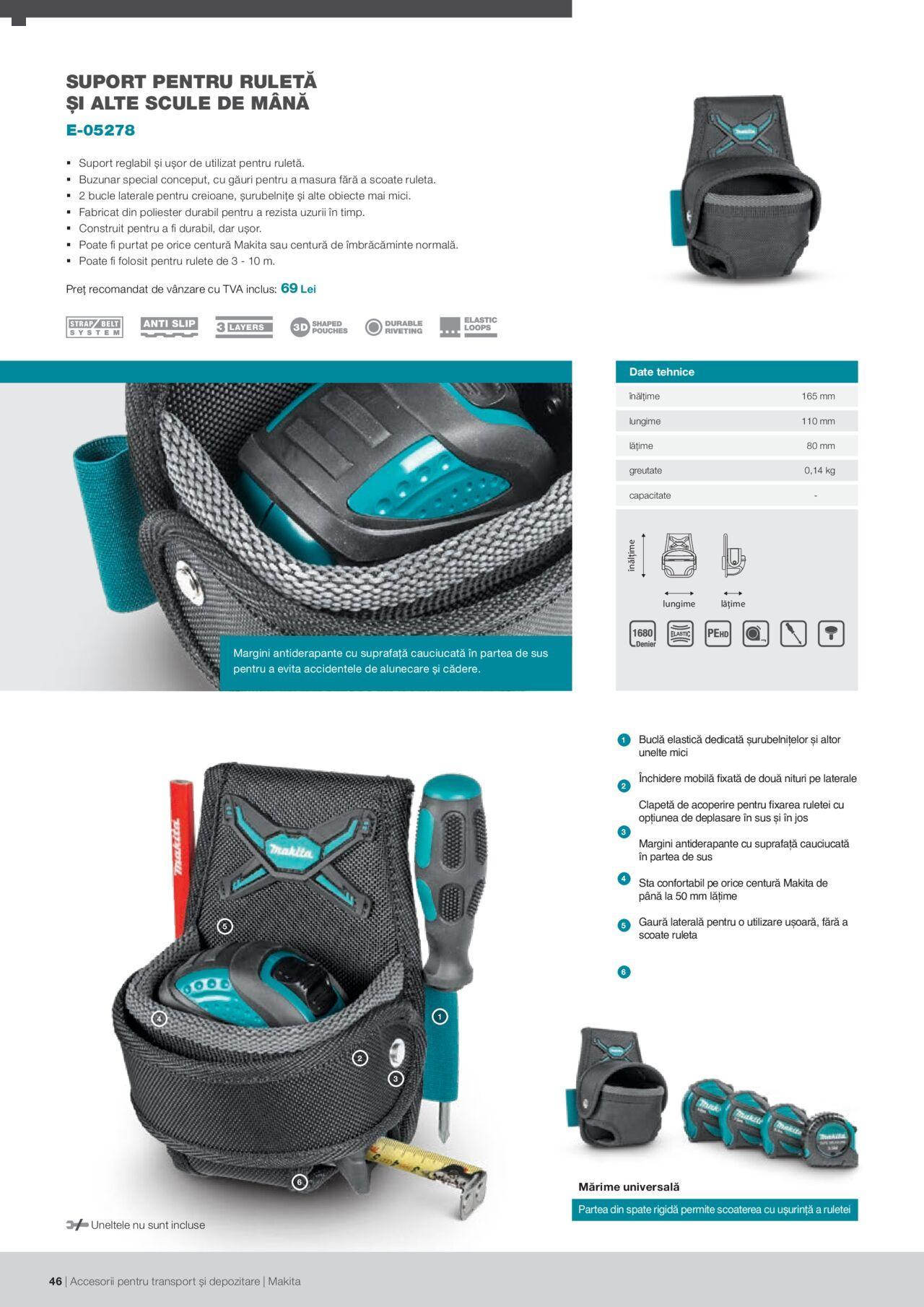 makita - Makita catalog - Accesorii pentru transport si depozitare de luni 06.09.2021 - page: 46