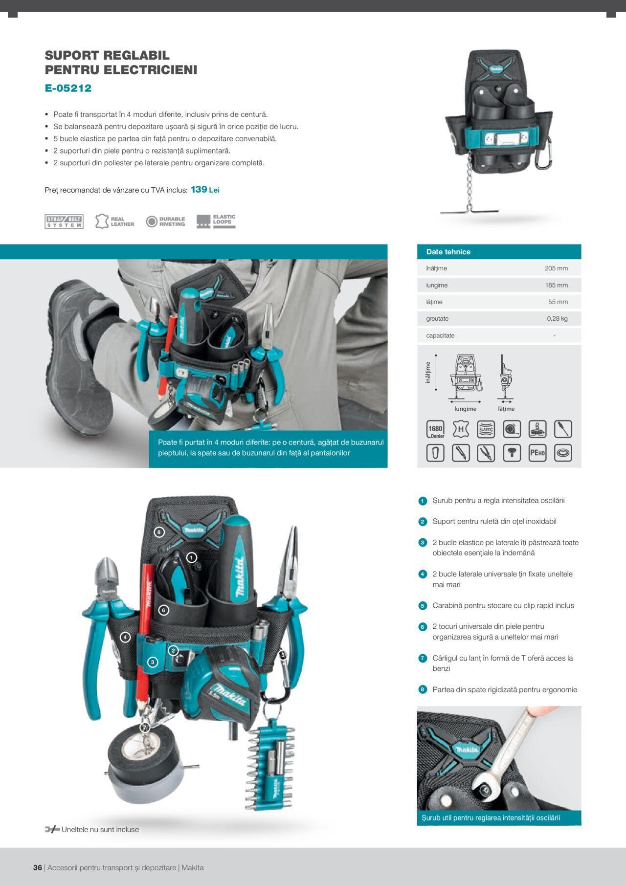 makita - Makita catalog - Accesorii pentru transport si depozitare de luni 06.09.2021 - page: 36