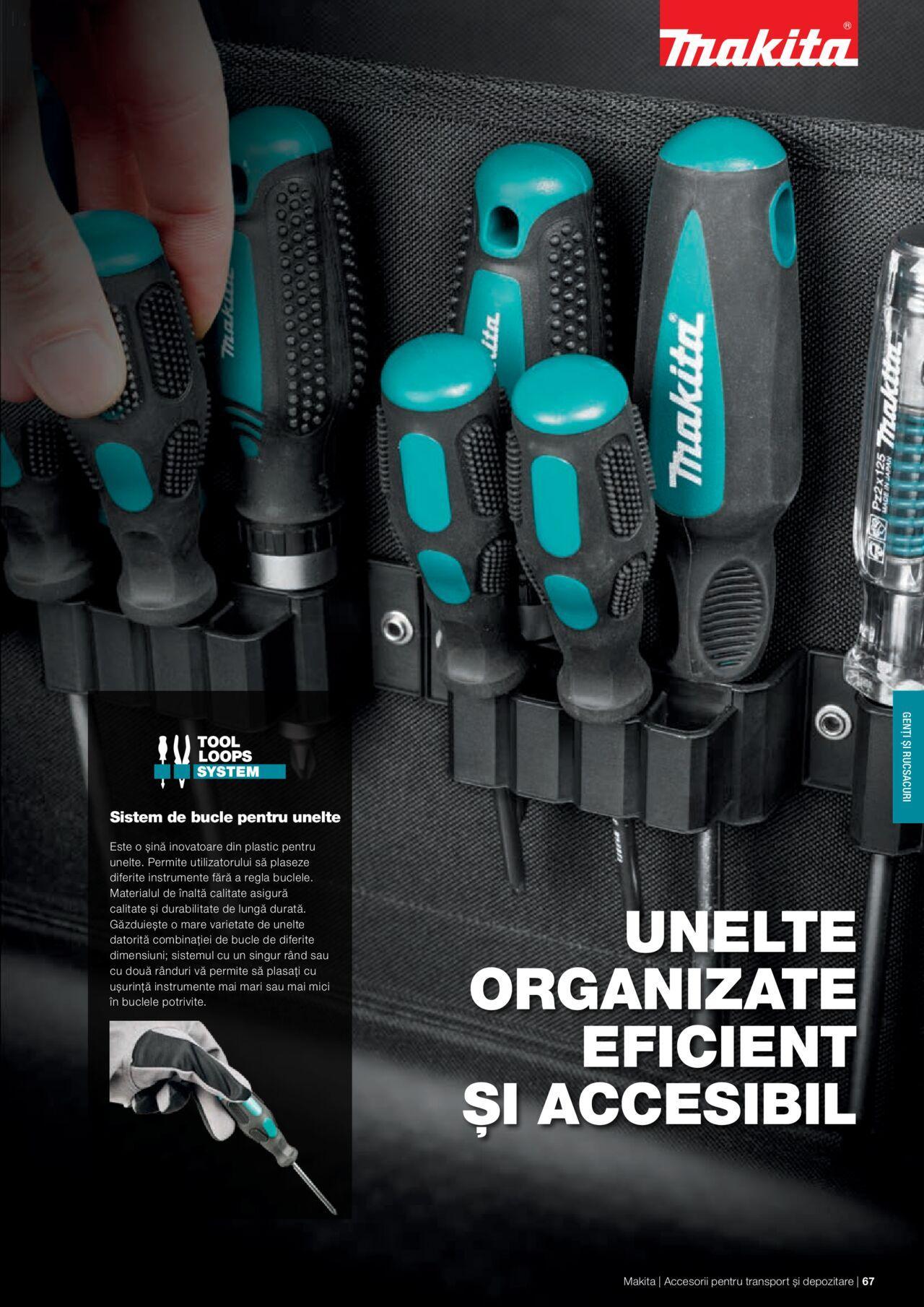 makita - Makita catalog - Accesorii pentru transport si depozitare de luni 06.09.2021 - page: 67