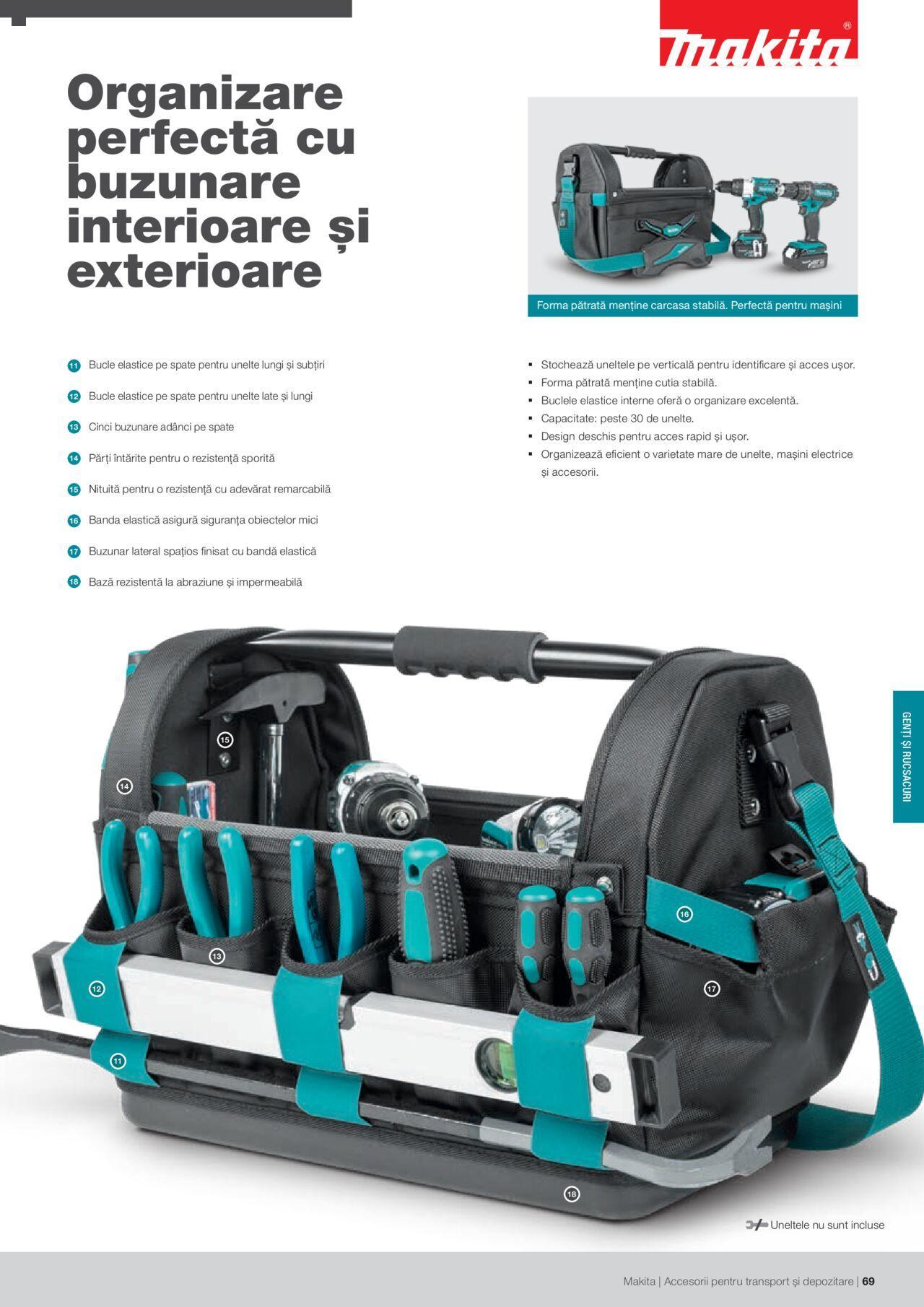 makita - Makita catalog - Accesorii pentru transport si depozitare de luni 06.09.2021 - page: 69