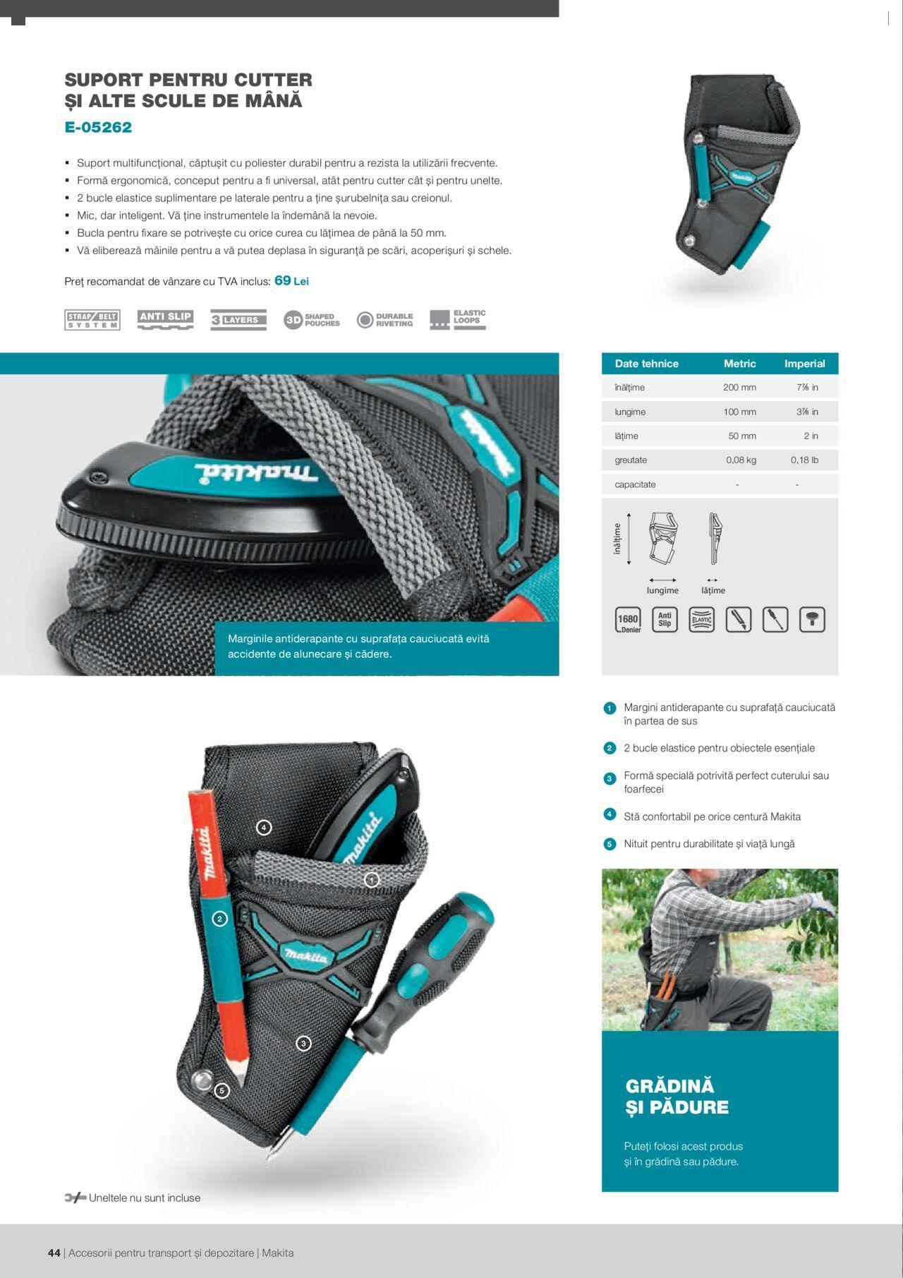 makita - Makita catalog - Accesorii pentru transport si depozitare de luni 06.09.2021 - page: 44