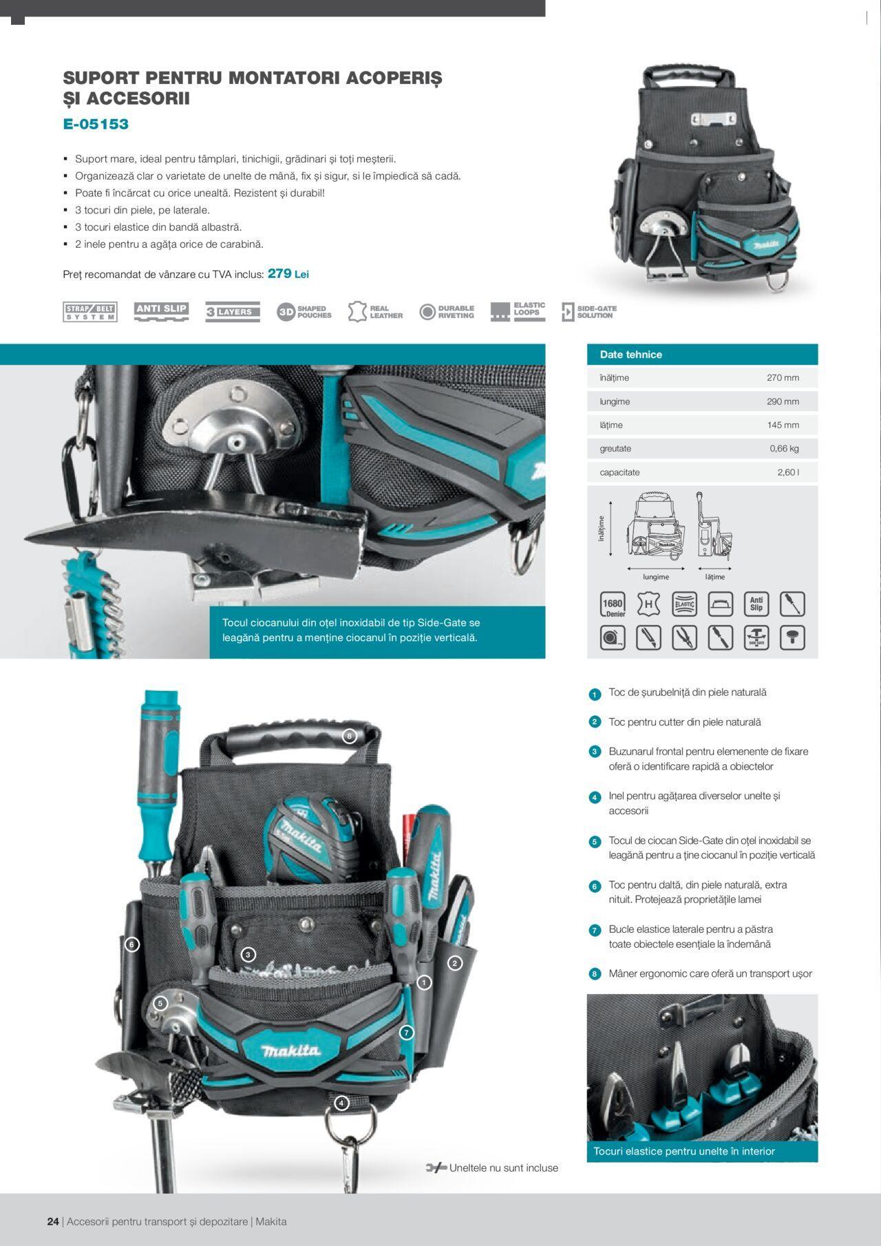 makita - Makita catalog - Accesorii pentru transport si depozitare de luni 06.09.2021 - page: 24