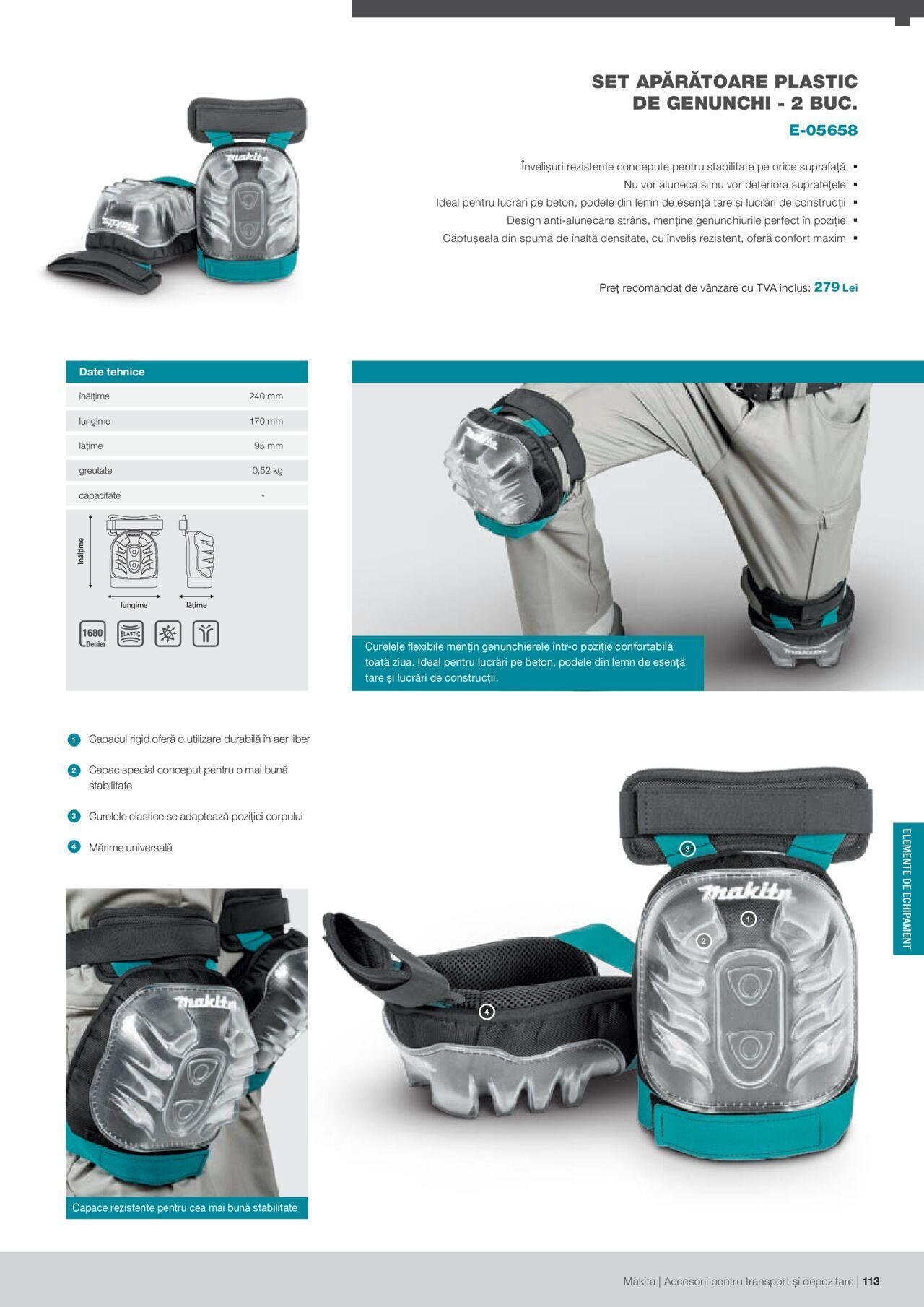 makita - Makita catalog - Accesorii pentru transport si depozitare de luni 06.09.2021 - page: 113