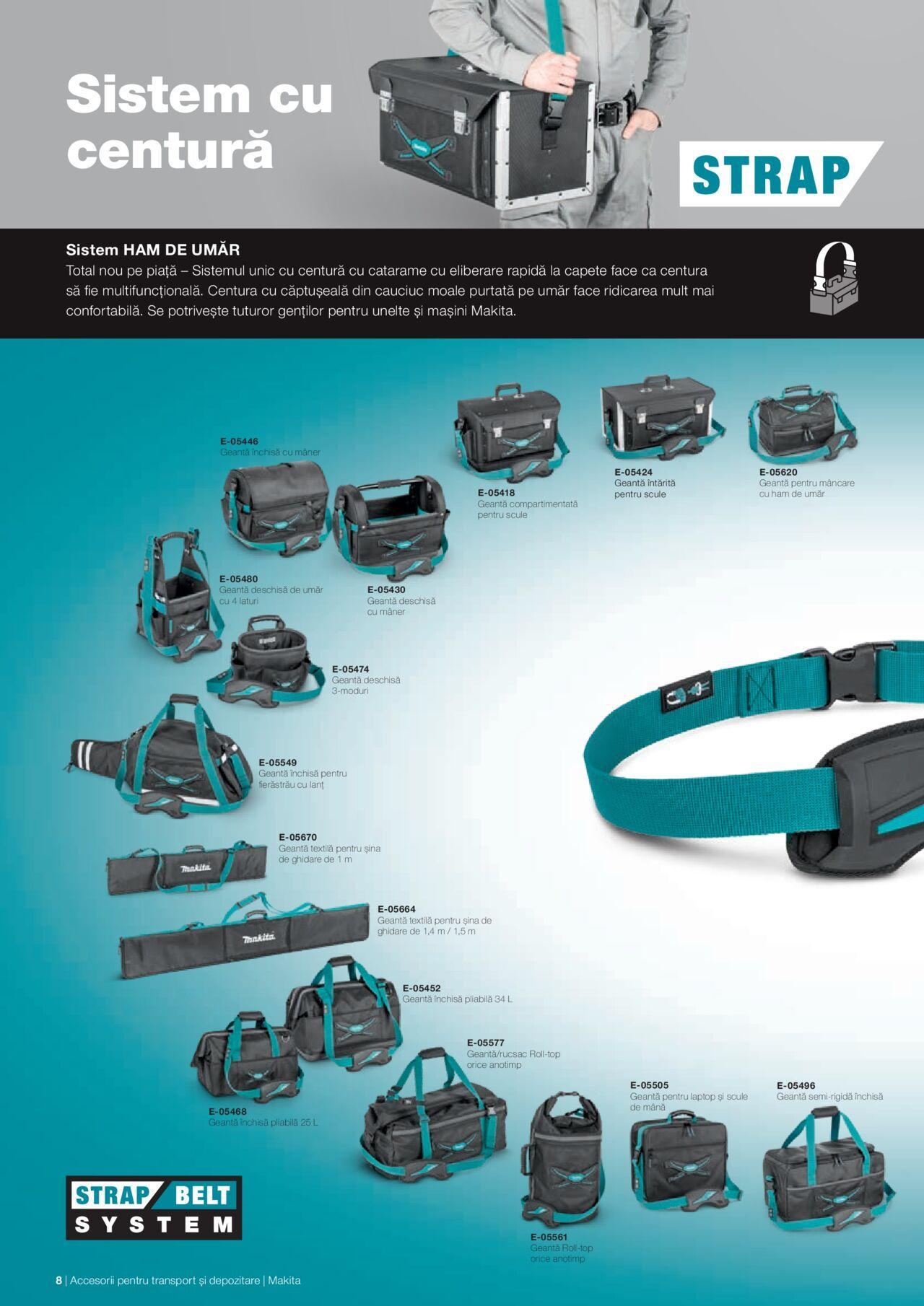 makita - Makita catalog - Accesorii pentru transport si depozitare de luni 06.09.2021 - page: 8