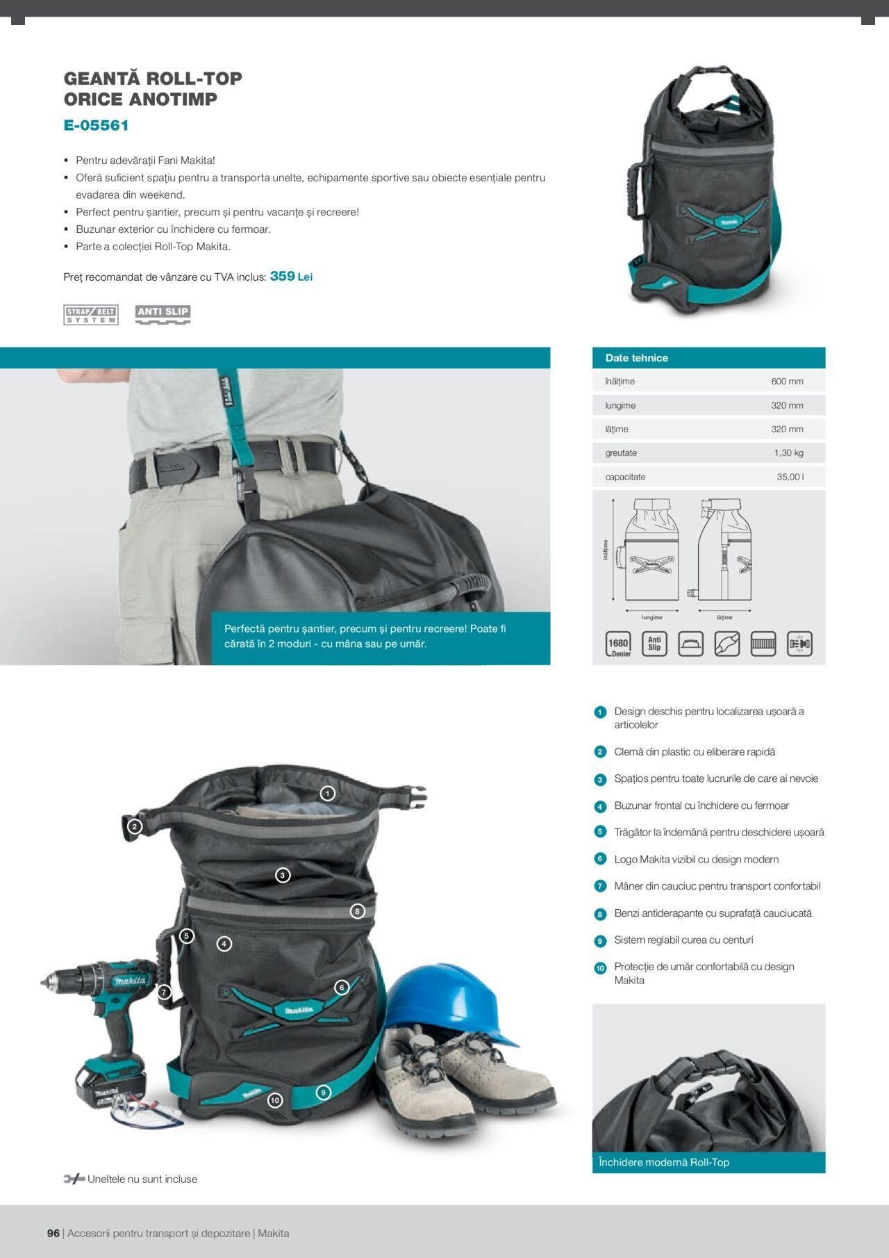 makita - Makita catalog - Accesorii pentru transport si depozitare de luni 06.09.2021 - page: 96