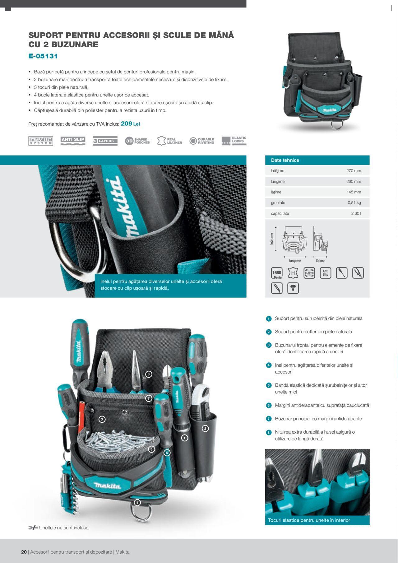 makita - Makita catalog - Accesorii pentru transport si depozitare de luni 06.09.2021 - page: 20