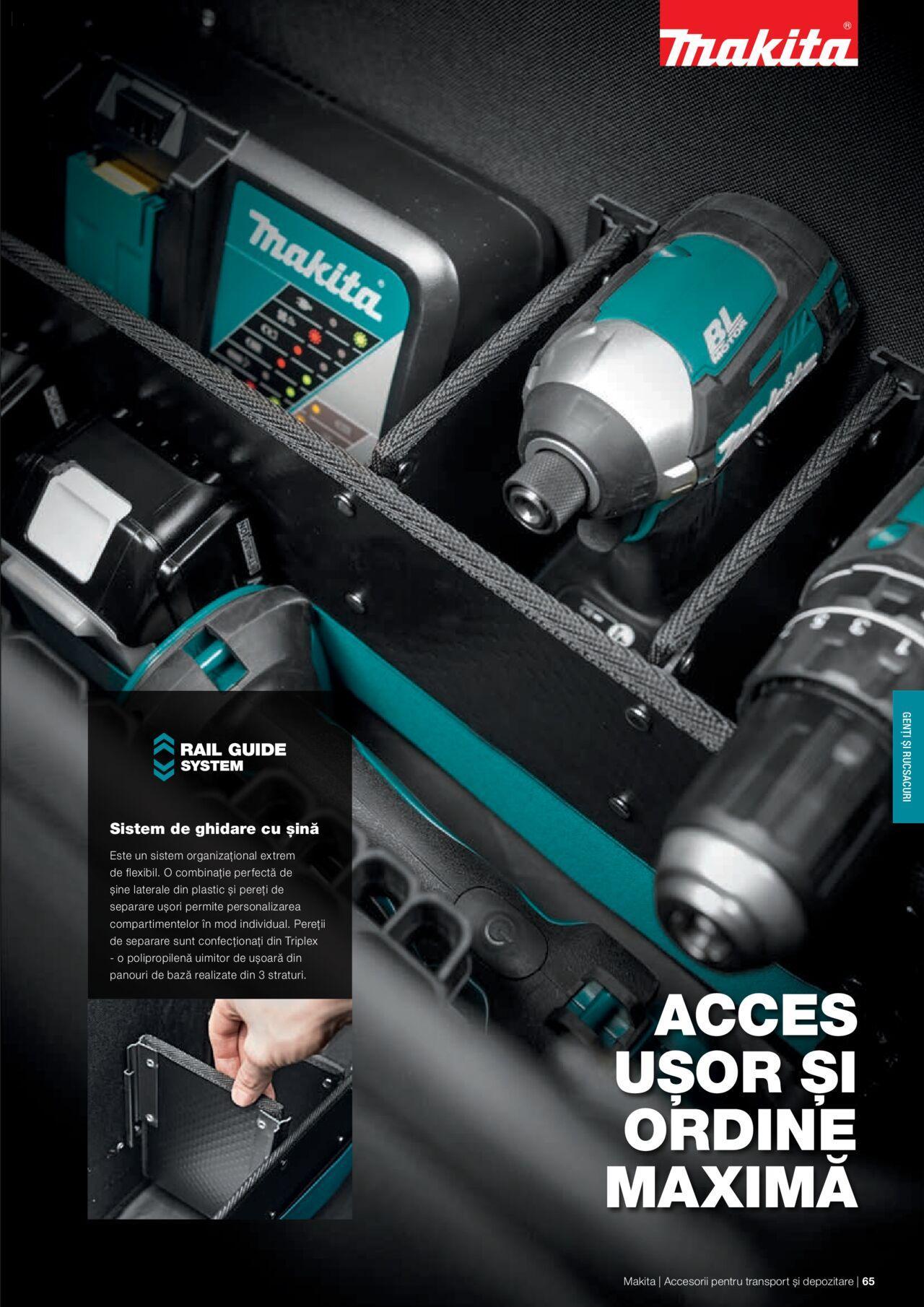 makita - Makita catalog - Accesorii pentru transport si depozitare de luni 06.09.2021 - page: 65