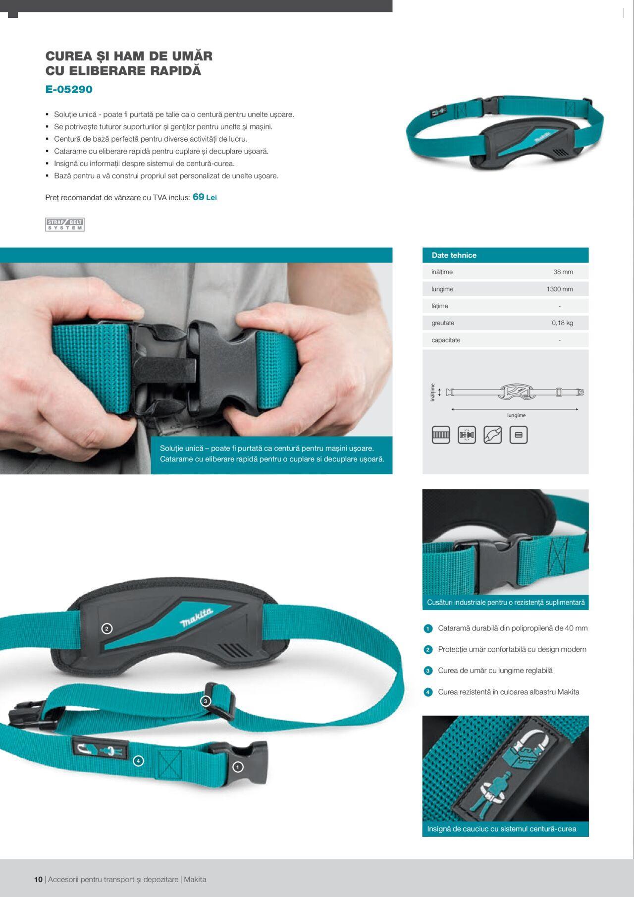 makita - Makita catalog - Accesorii pentru transport si depozitare de luni 06.09.2021 - page: 10